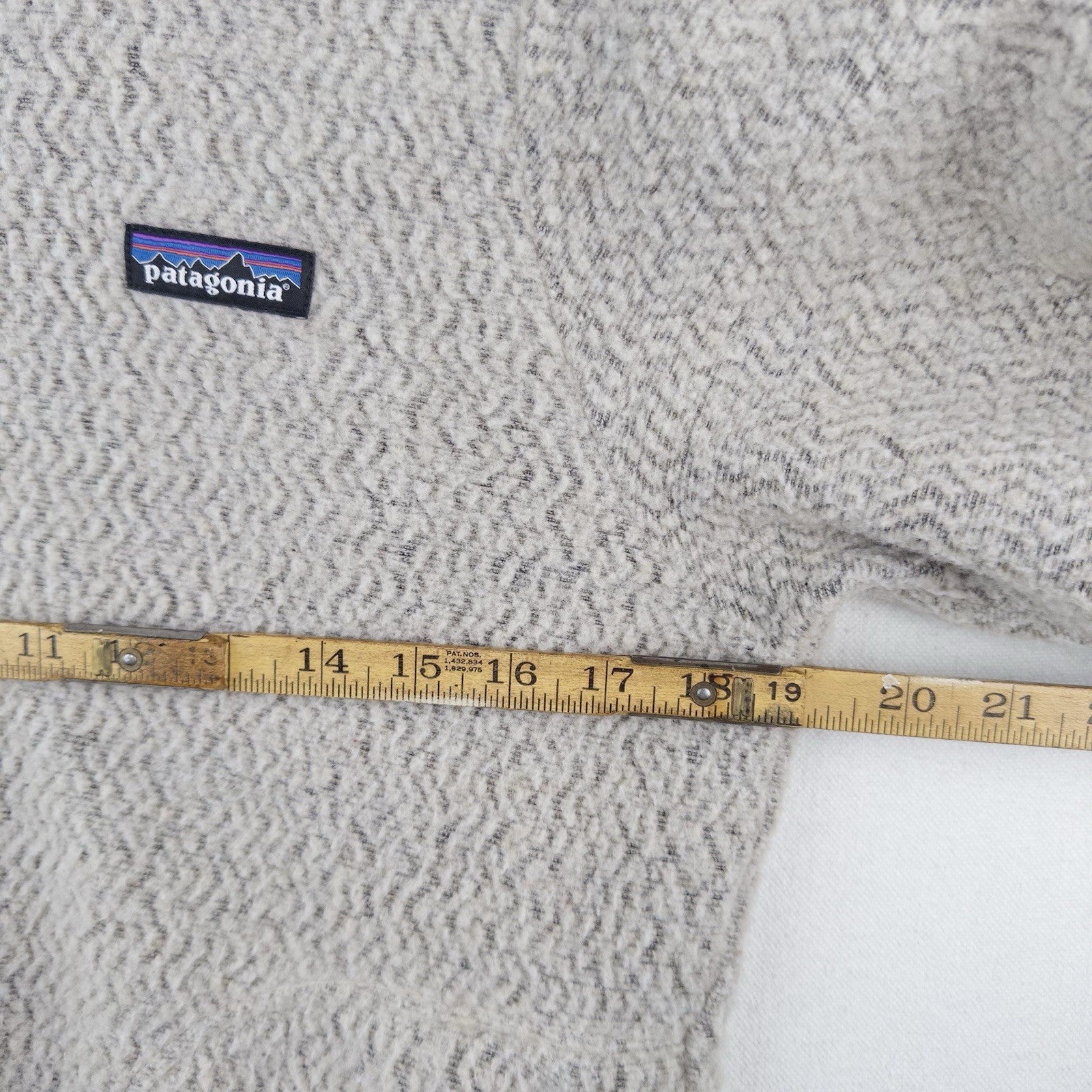 Patagonia Woolyester Women’s M Fleece Jacket Oatmeal Wool Blend Full Zip