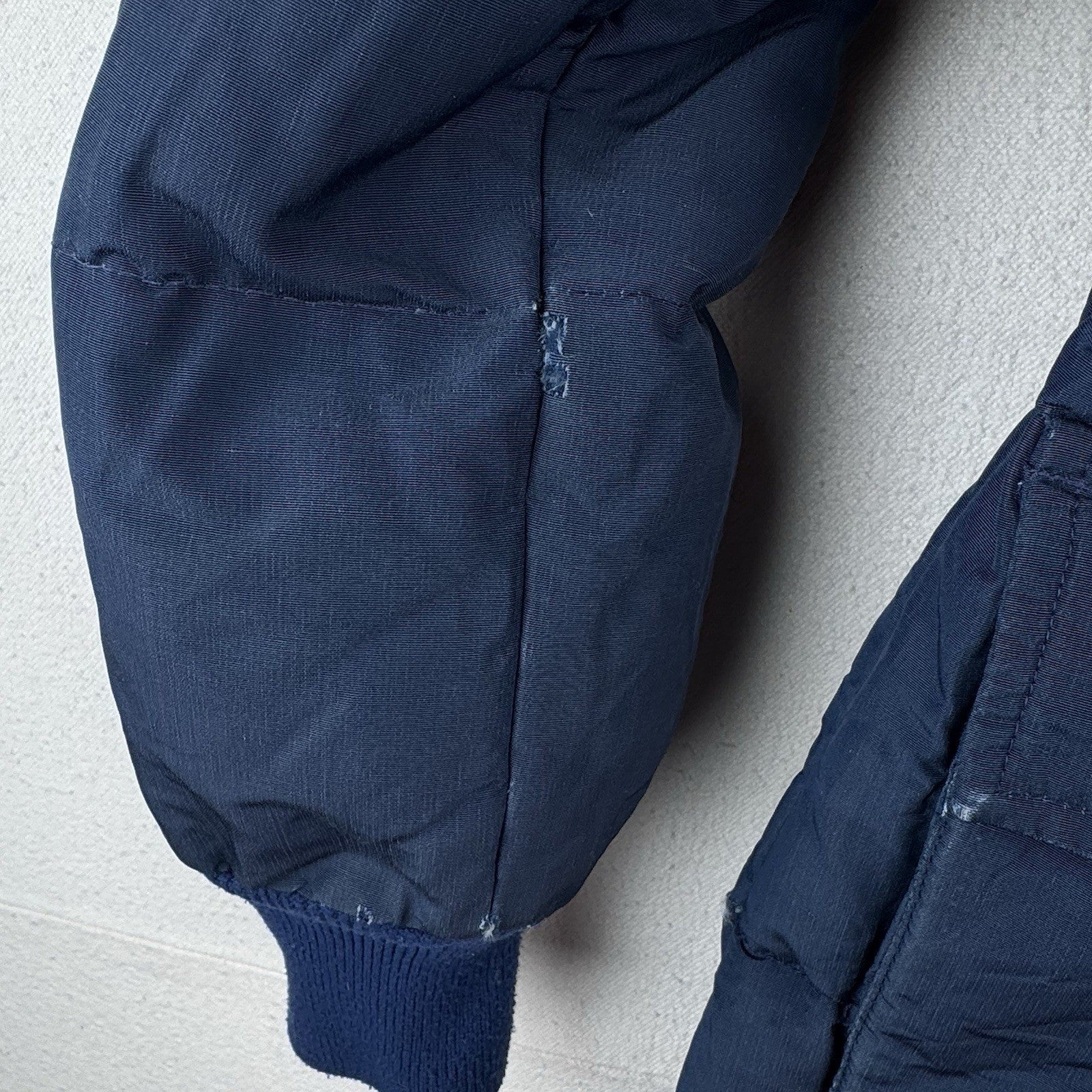70's Vintage Eddie Bauer Goose Down Parka Men's  Small Hooded Jacket Blue *Read