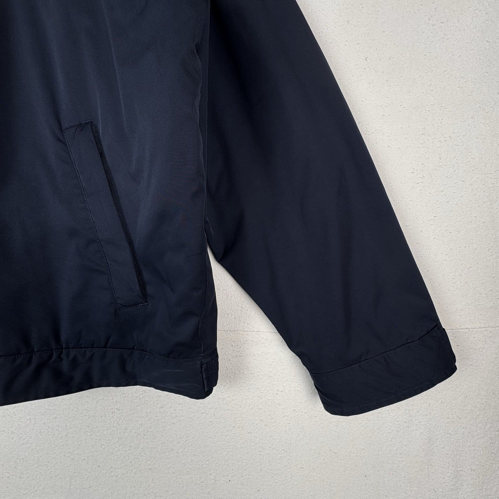 Vtg Polo Ralph Lauren 2XL Stowaway Hood Fleece Lined Harrington Bomber Jacket