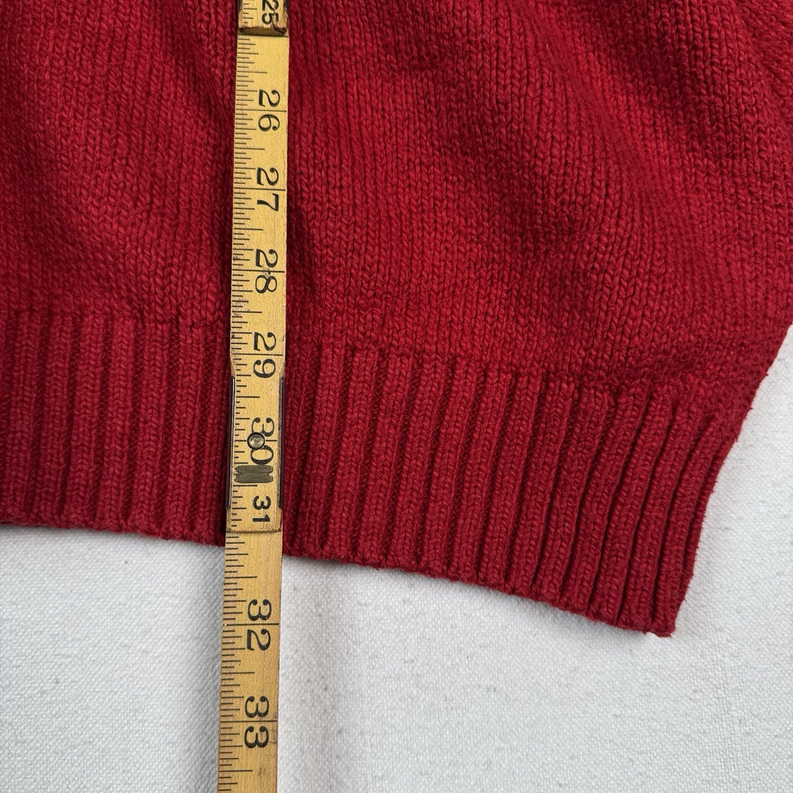 Vintage Polo Ralph Lauren Sweater Men Tall 3XLT Red Pullover Pony Logo Crewneck