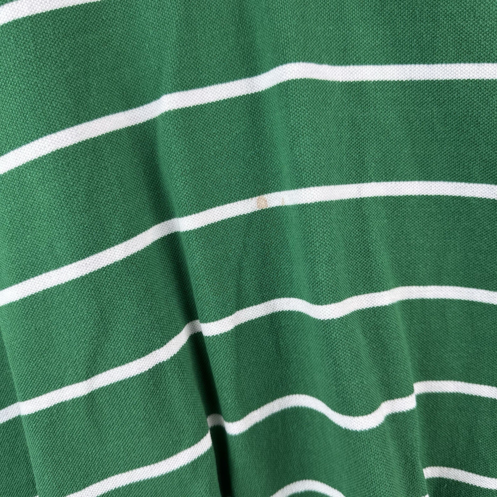 Polo Ralph Lauren Mens’s 4XB Striped Short Sleeve Polo Green White Stripe *Read