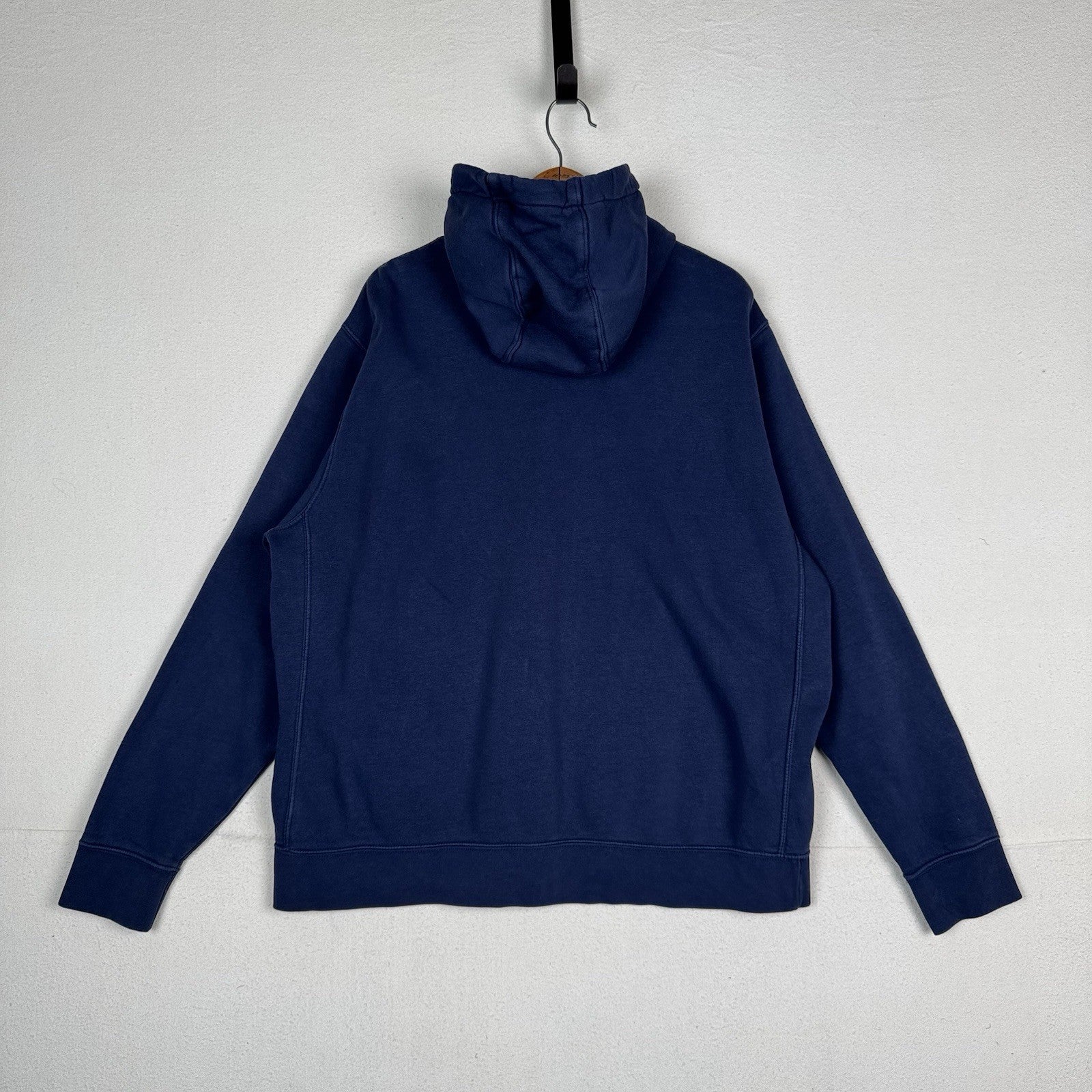 Nike Sportswear Club Fleece Hoodie Mens XL Navy Blue Pullover Swoosh Sweatshirt