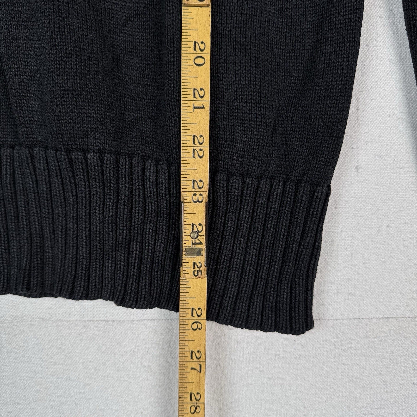American Eagle Outfitters Men’s 1/4 Zip And Button Sweater Black XS