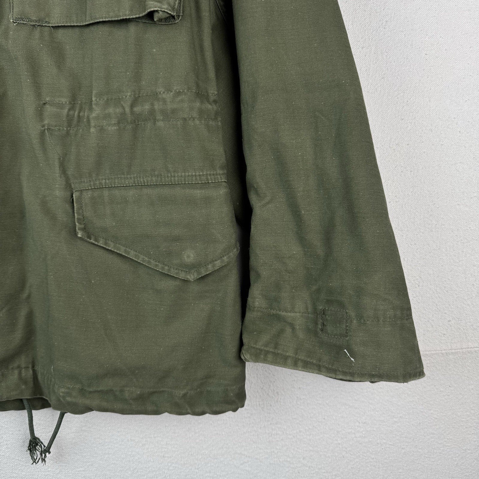 70’s Vtg Military Cold Weather Field Coat Jacket Size Small Short OG-107