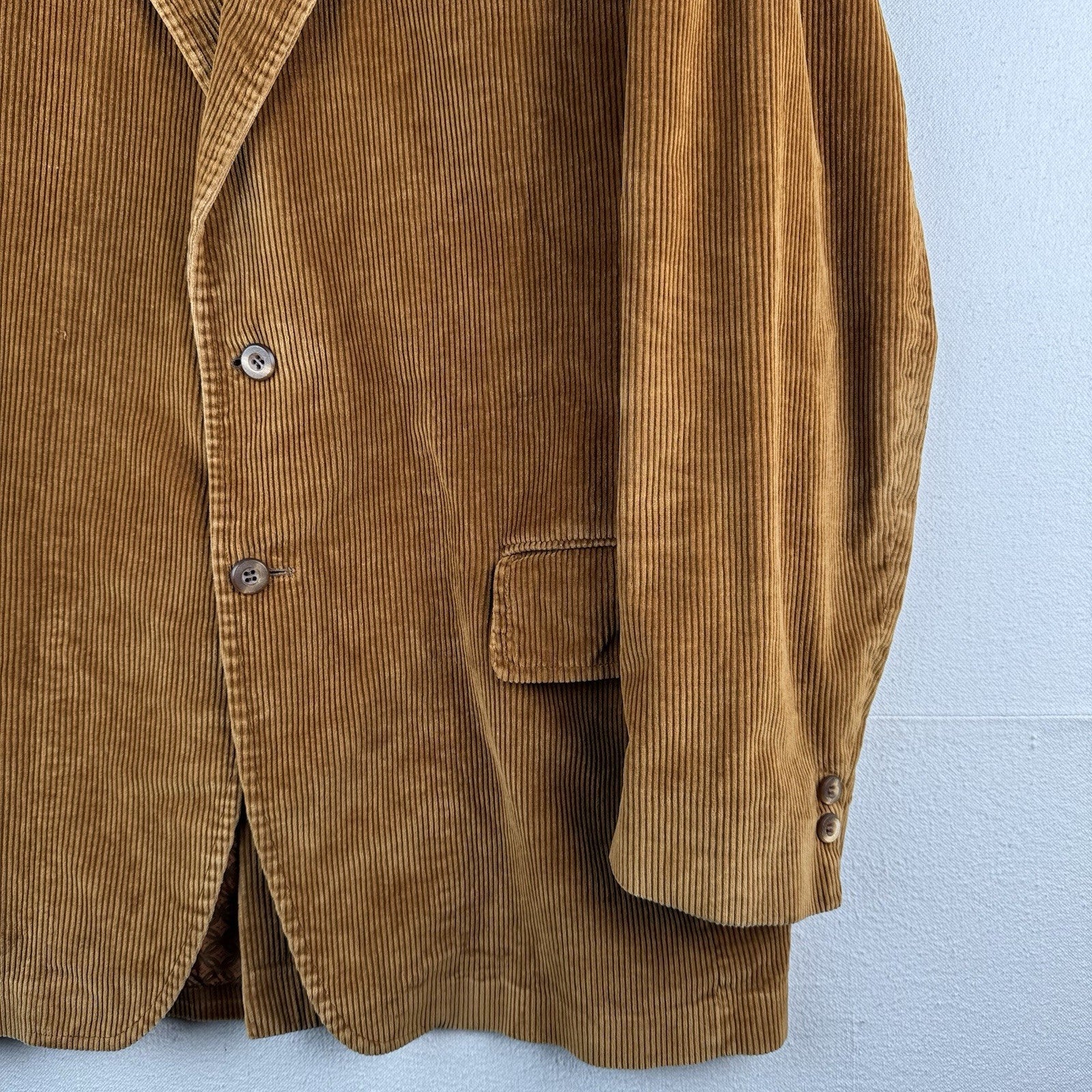 60's Sears The Men's Store 40R Tobacco Brown Corduroy 2-Button Blazer Sport Coat