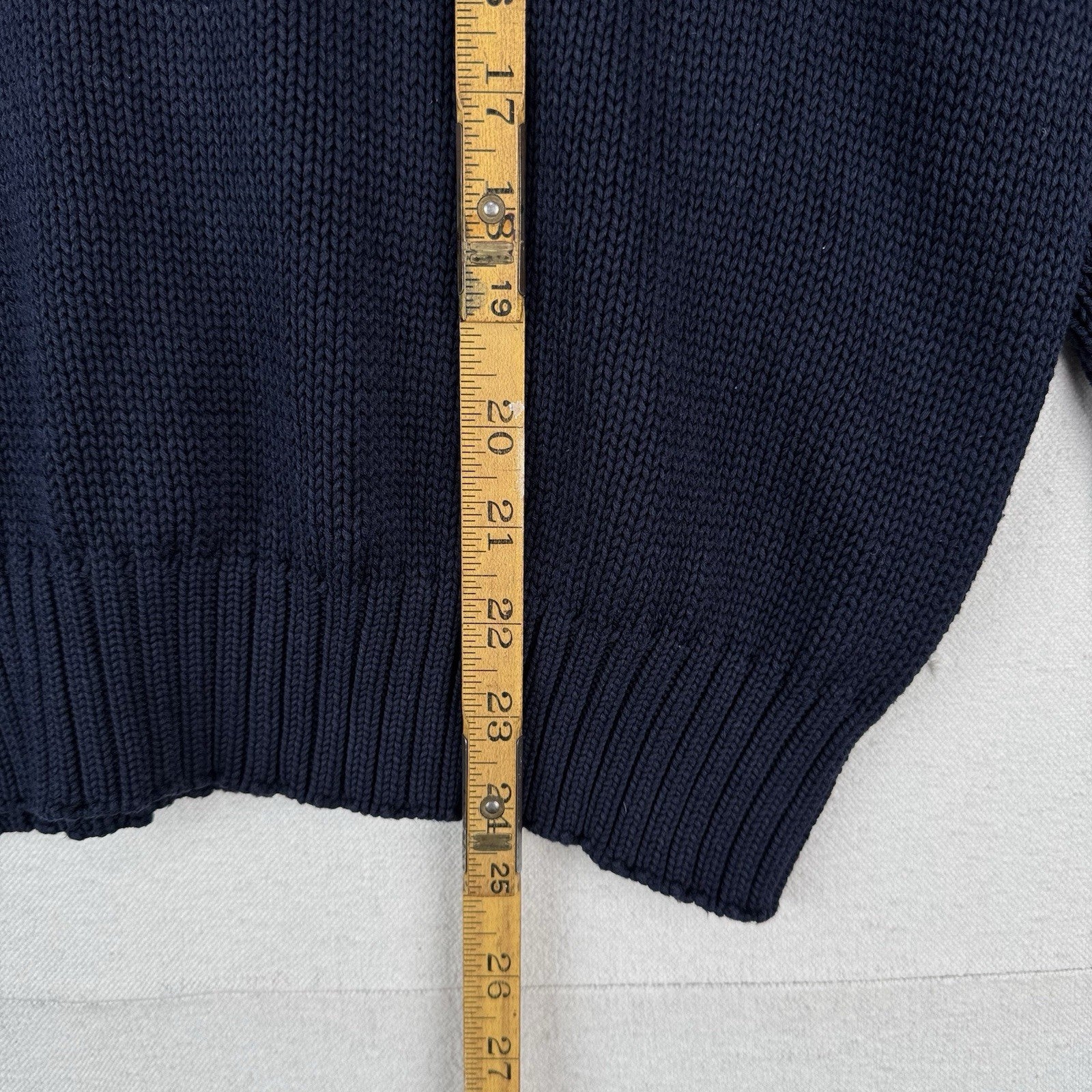90’s Vintage Polo Sport Ralph Lauren Men’s Large Crewneck Sweater Navy Blue