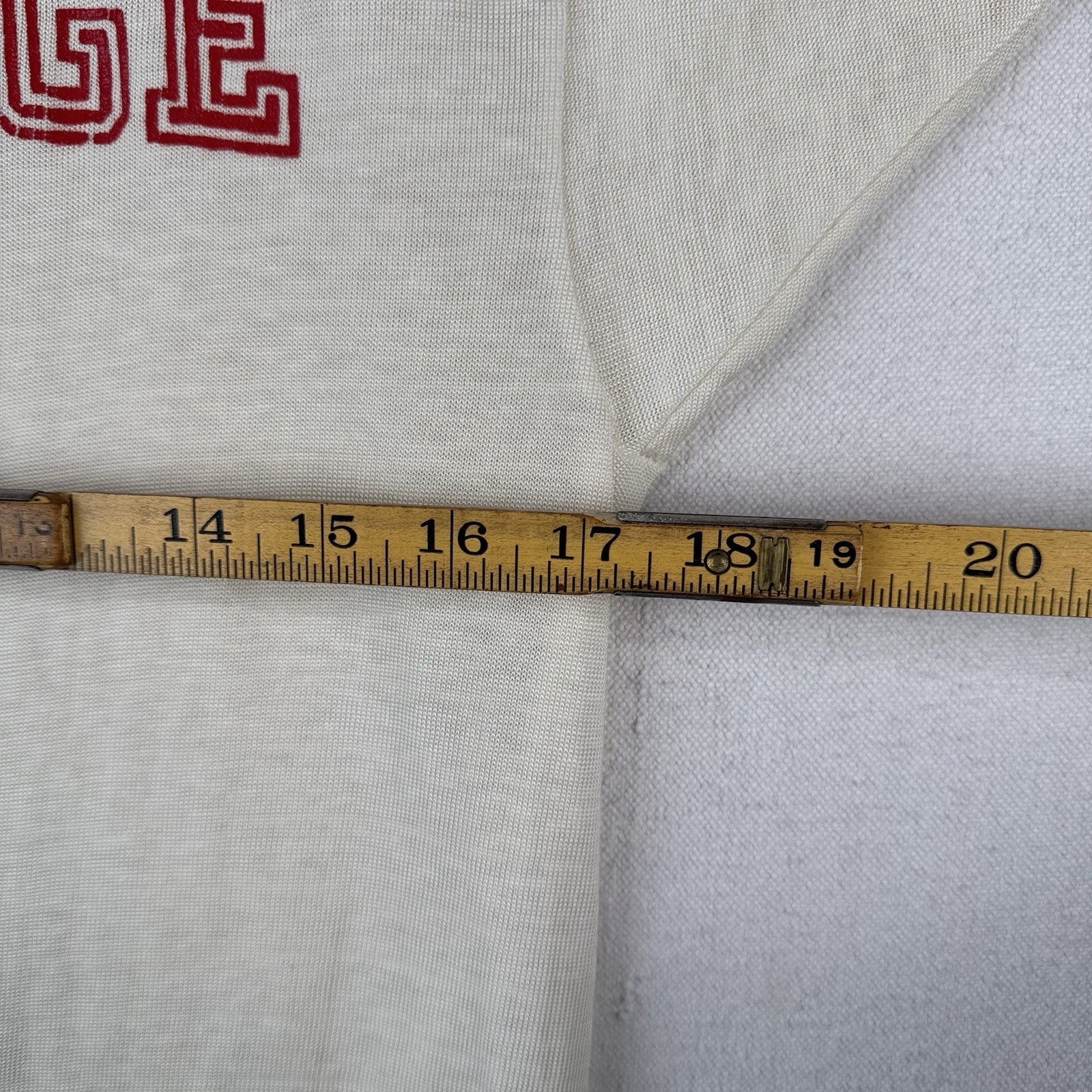 70’s Vintage Ramapo College Football Jersey Shirt Off White Made USA Men’s M