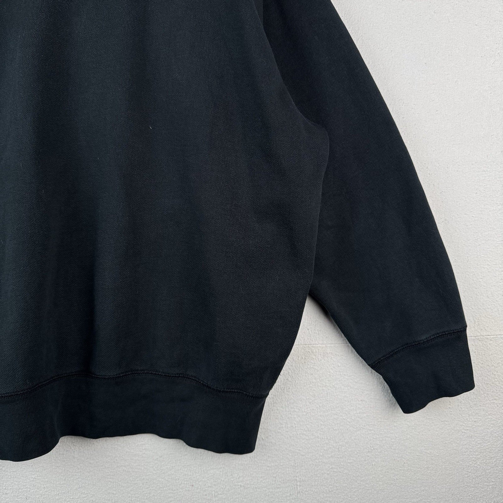 Vintage Polo Ralph Lauren Black Hoodie Men’s 3XB Pullover 2-Button Sweatshirt