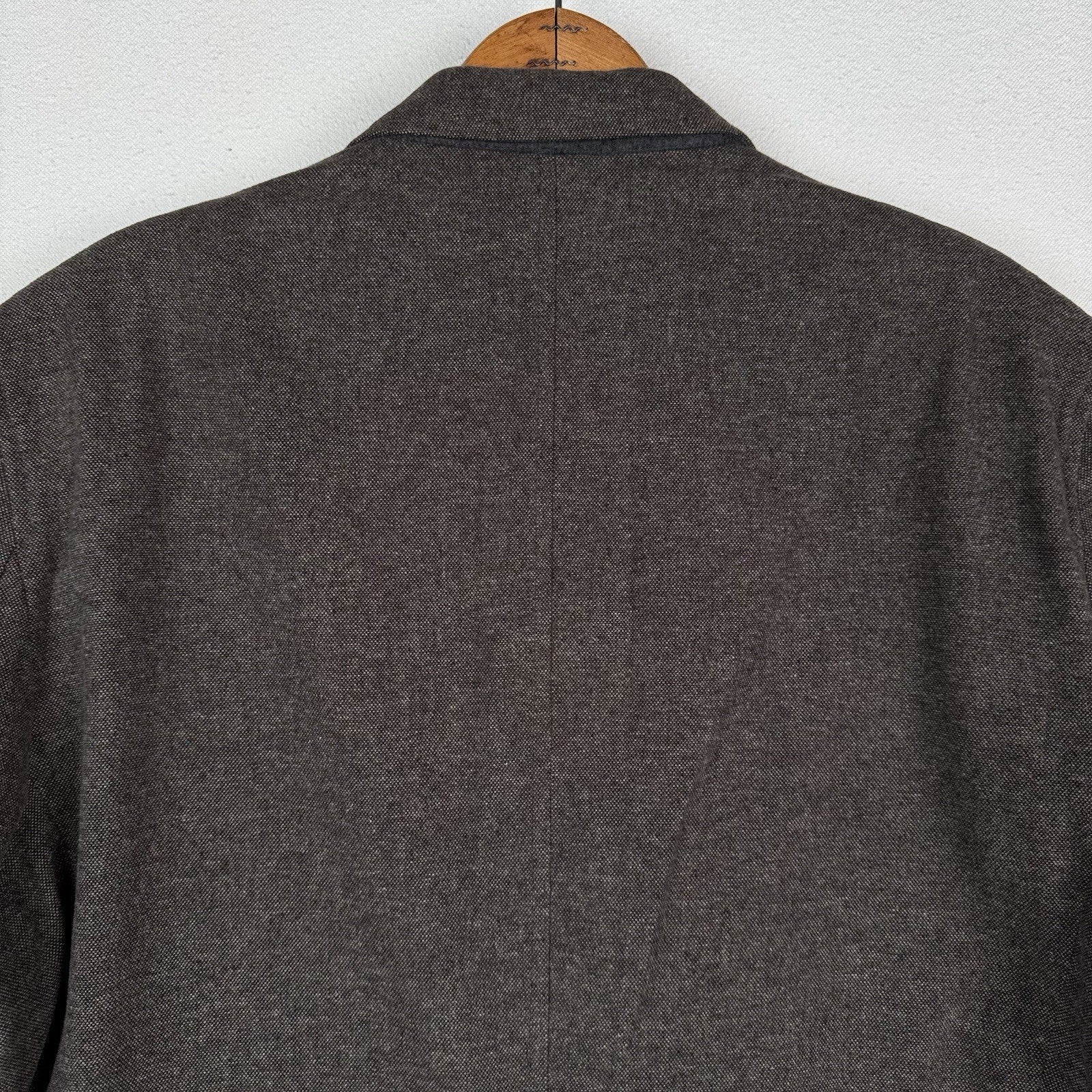 Banana Republic Mens Tailored Fit 48L Brown Textured Weave Italian Elbow Patches