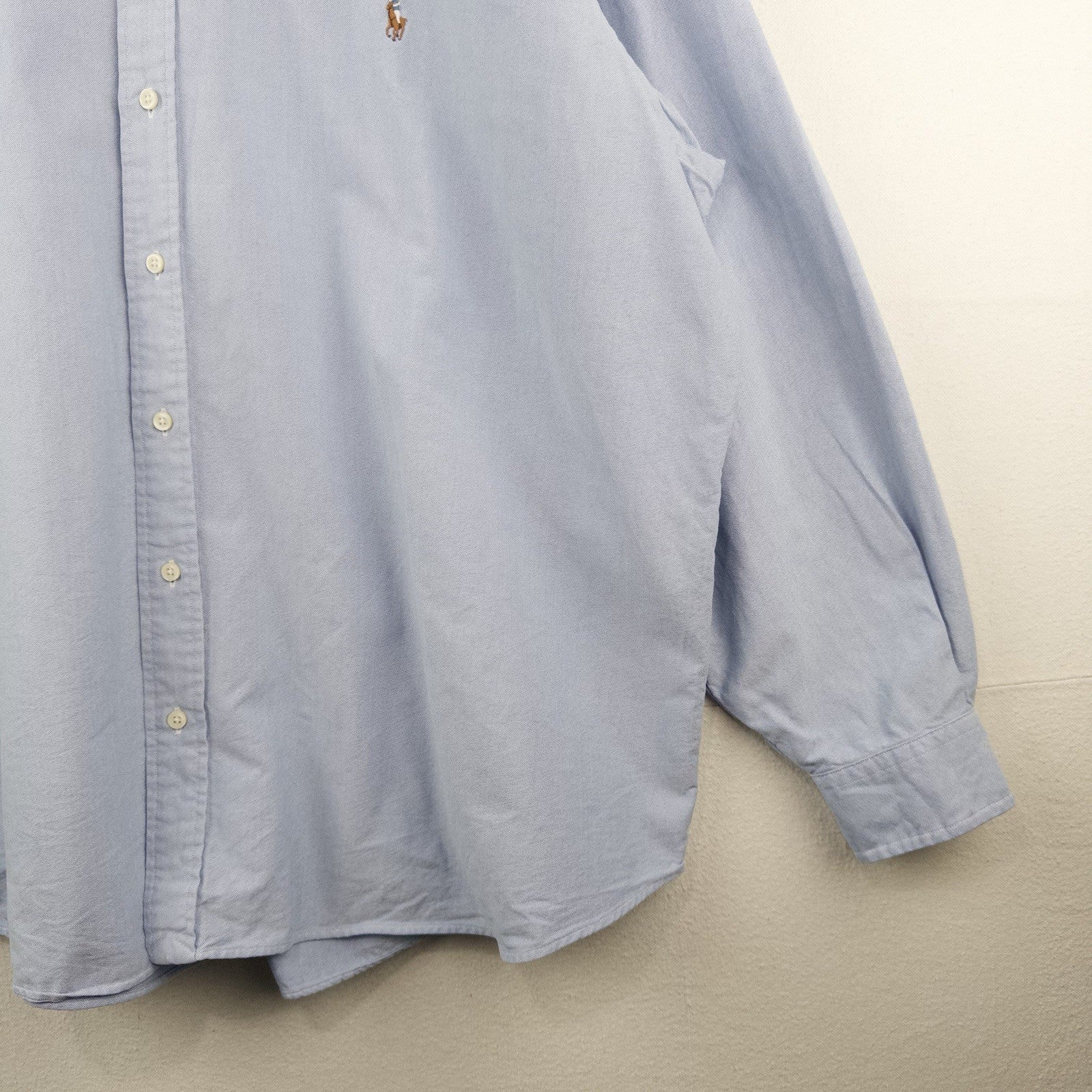 Ralph Lauren Oxford Shirt Mens Size 3XB Big Button Down Blue Long Sleeve Classic