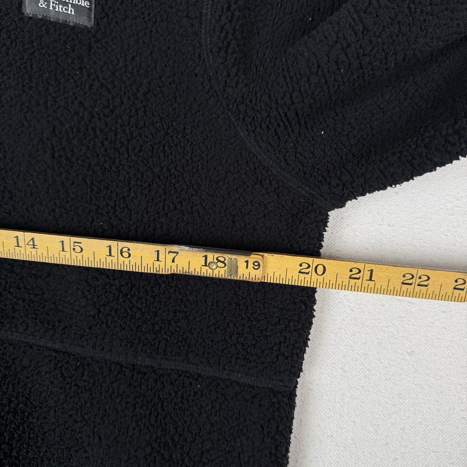 Abercrombie & Fitch Sweatshirt Teddy Youth Size 15/16 Fleece Jacket Black Zip