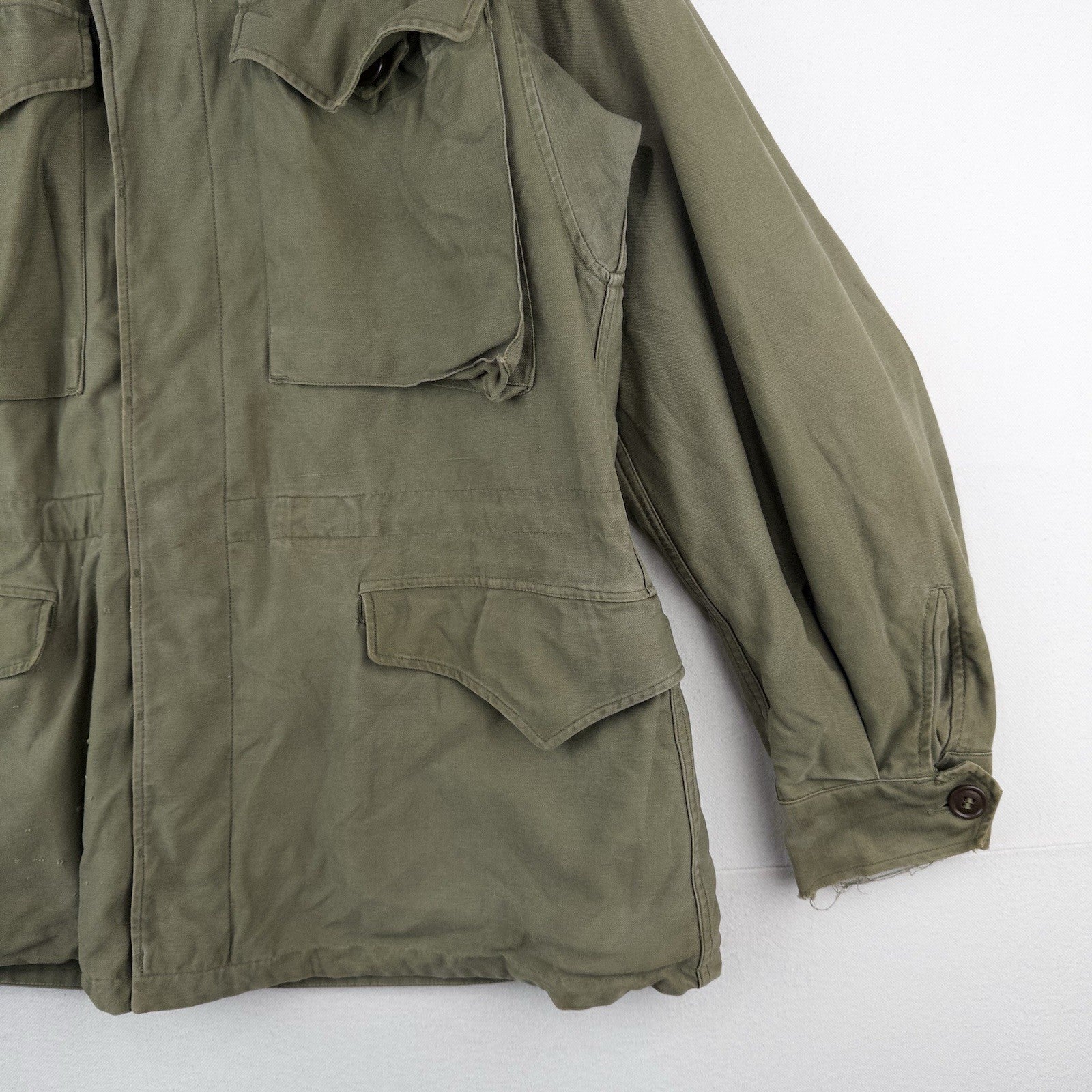40’s Vtg US Army M43 Field Jacket OD Green Men’s 38R US Military WWII