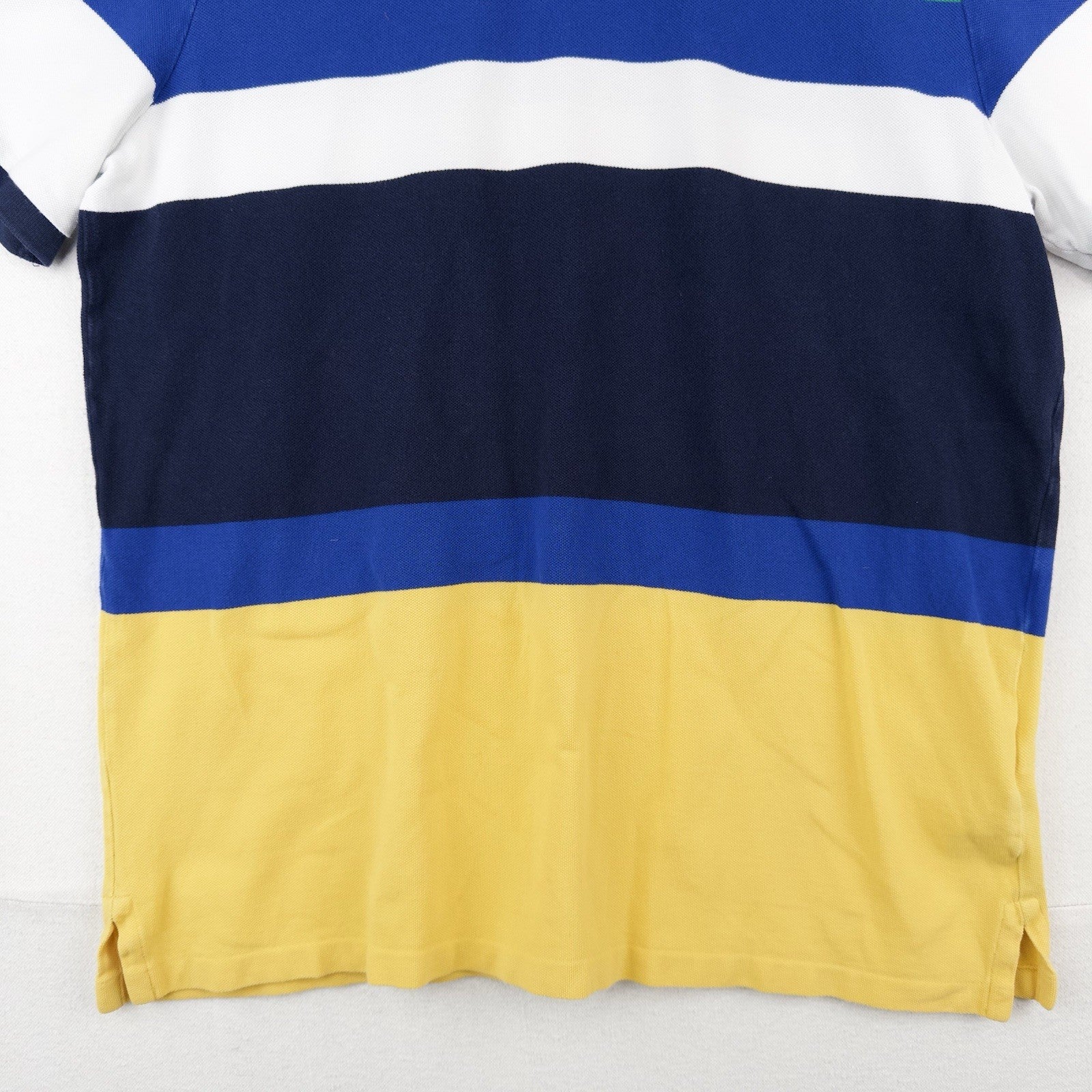 Polo Ralph Lauren Polo Shirt Men’s L Classic Fit Logo Mesh Striped Colorblock