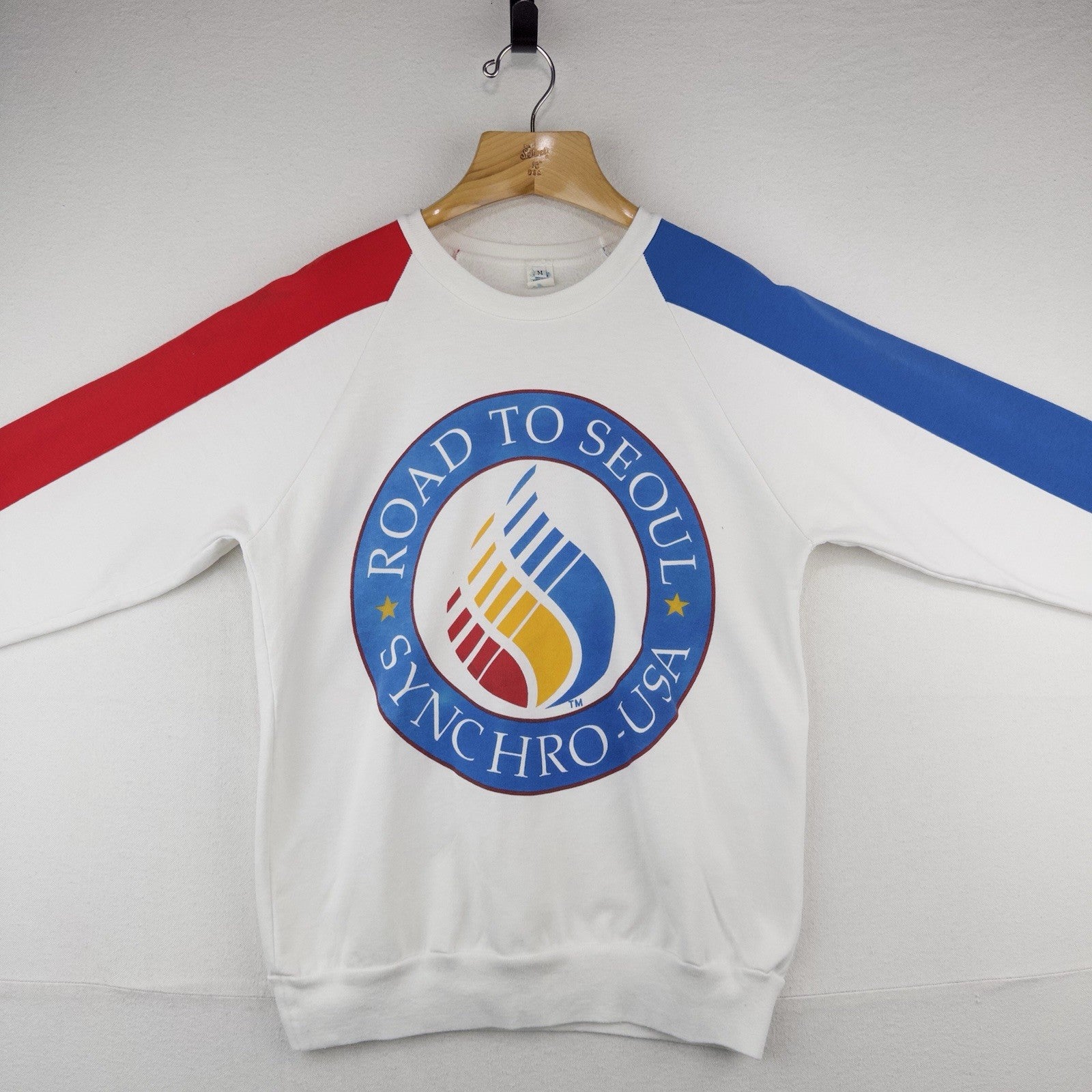 Vintage 1988 XL Seoul Olympics Synchronized Swimming Crewneck Sweatshirt M - USA