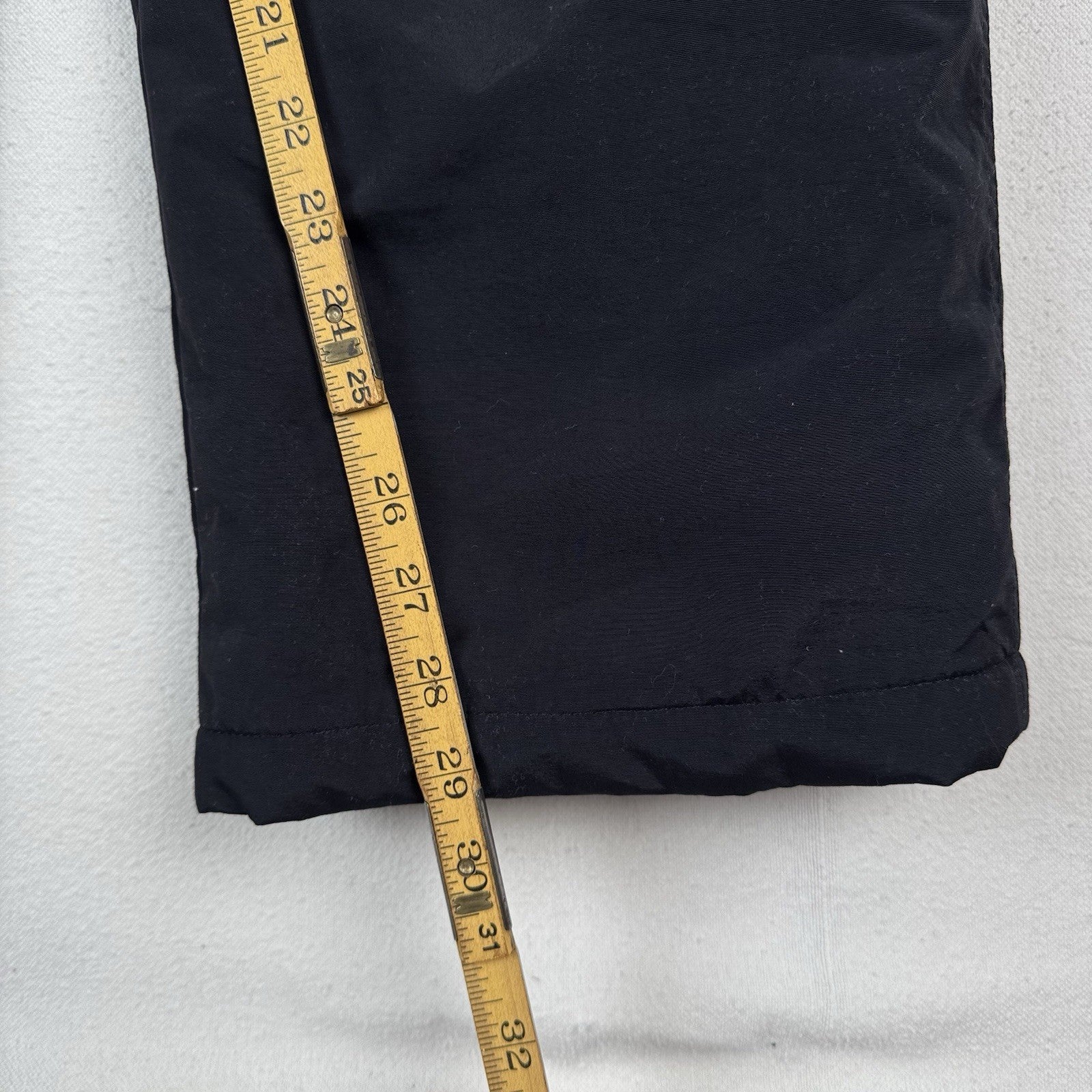 Lands’ End Insulated Snow Pants Womens 16 Black Lined Pockets Winter Waterproof