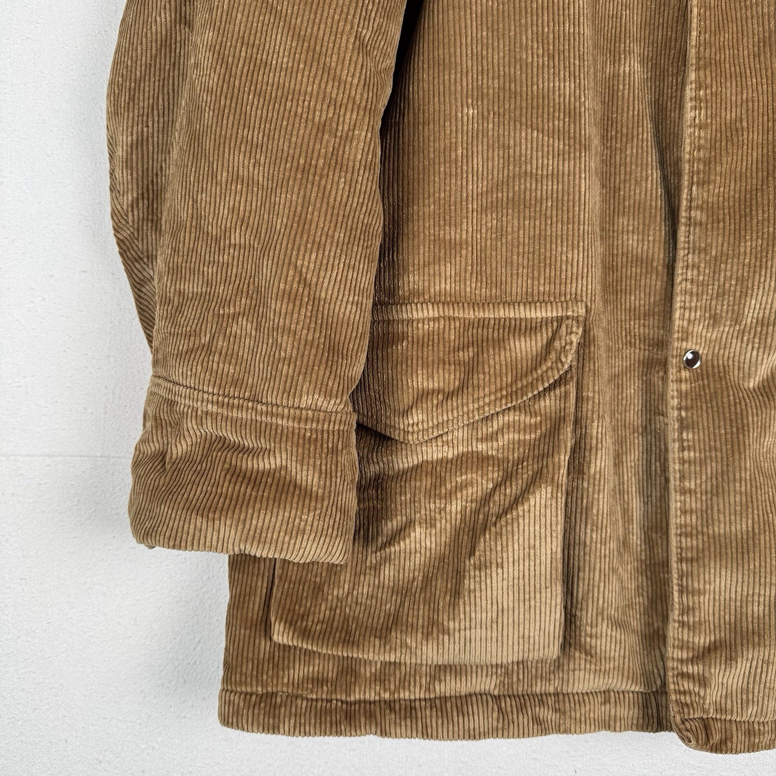 60s Marshall Co Gamemaster Mens XL Pearl Snap Corduroy Field Barn Chore Coat USA