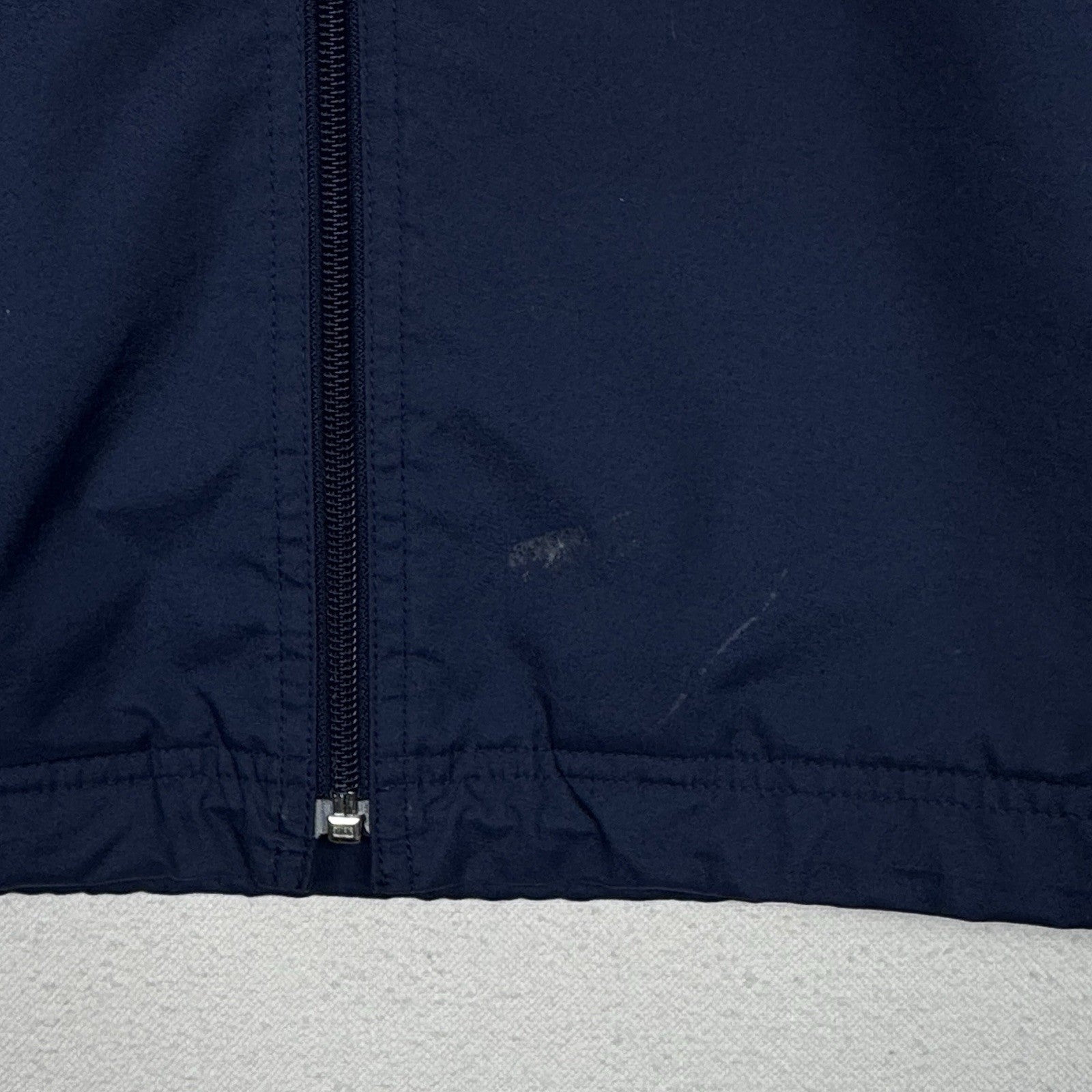 Vintage 90s Nike Jacket Mens XL Navy Blue Full Zip Nylon Windbreaker Jacket