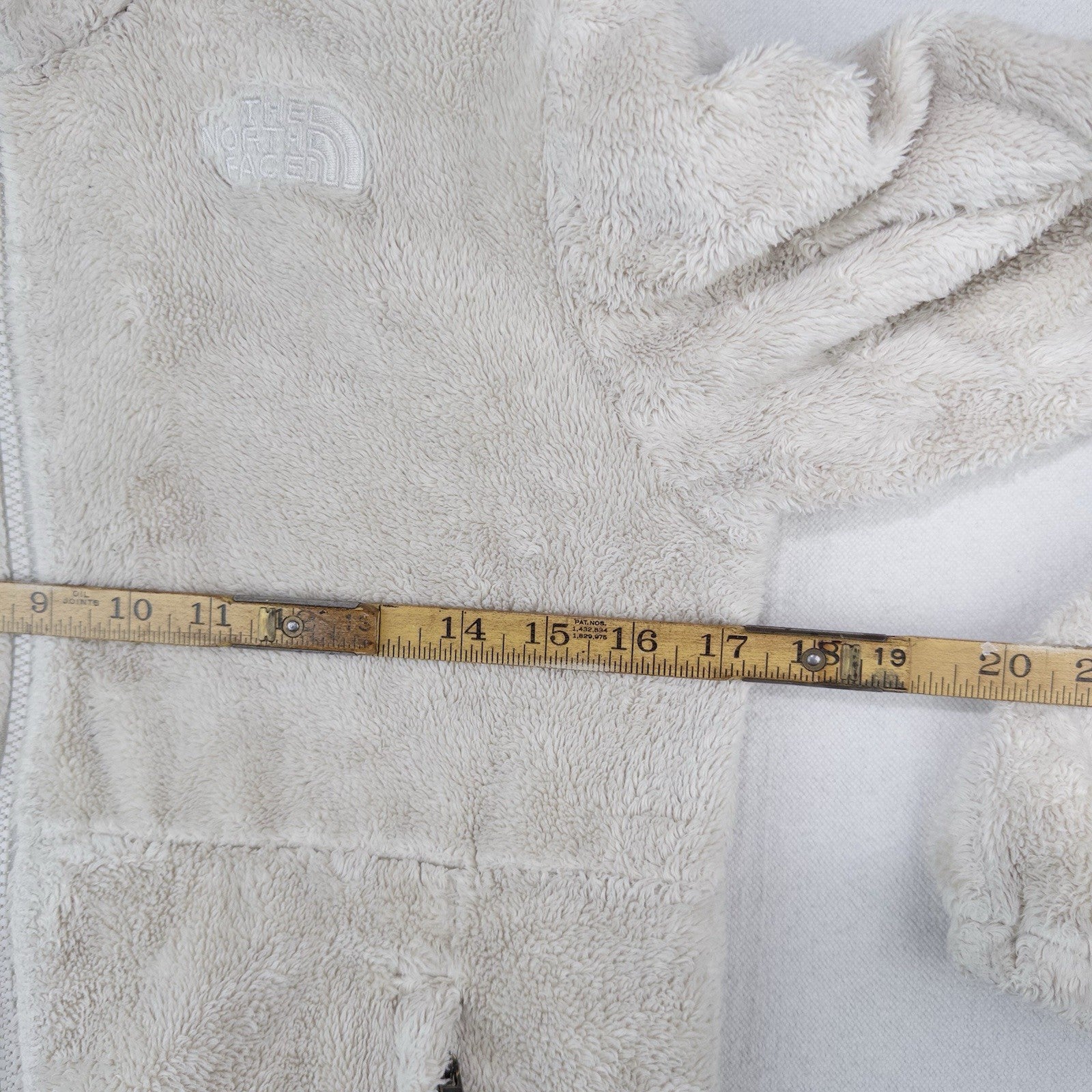 The North Face Osito Girl’s Large (14-16) Soft Zip Jacket Ivory White