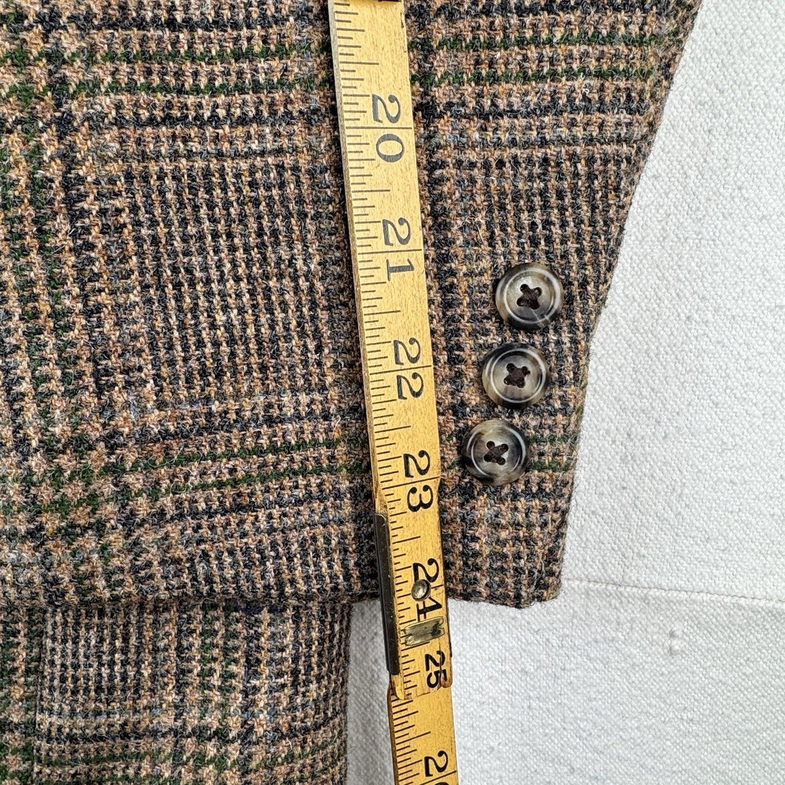 The Andover Shop Plaid Tweed Wool Blazer Jacket Sport Coat Men’s 42 21”x30” USA