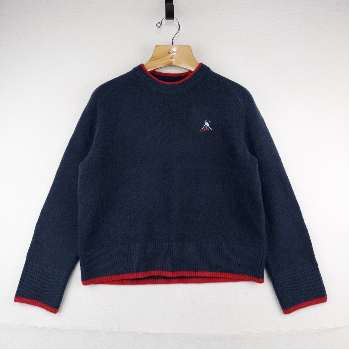 Abercrombie & Fitch Madeline Sweater Crew Neck Ski Park City Utah Blue XS
