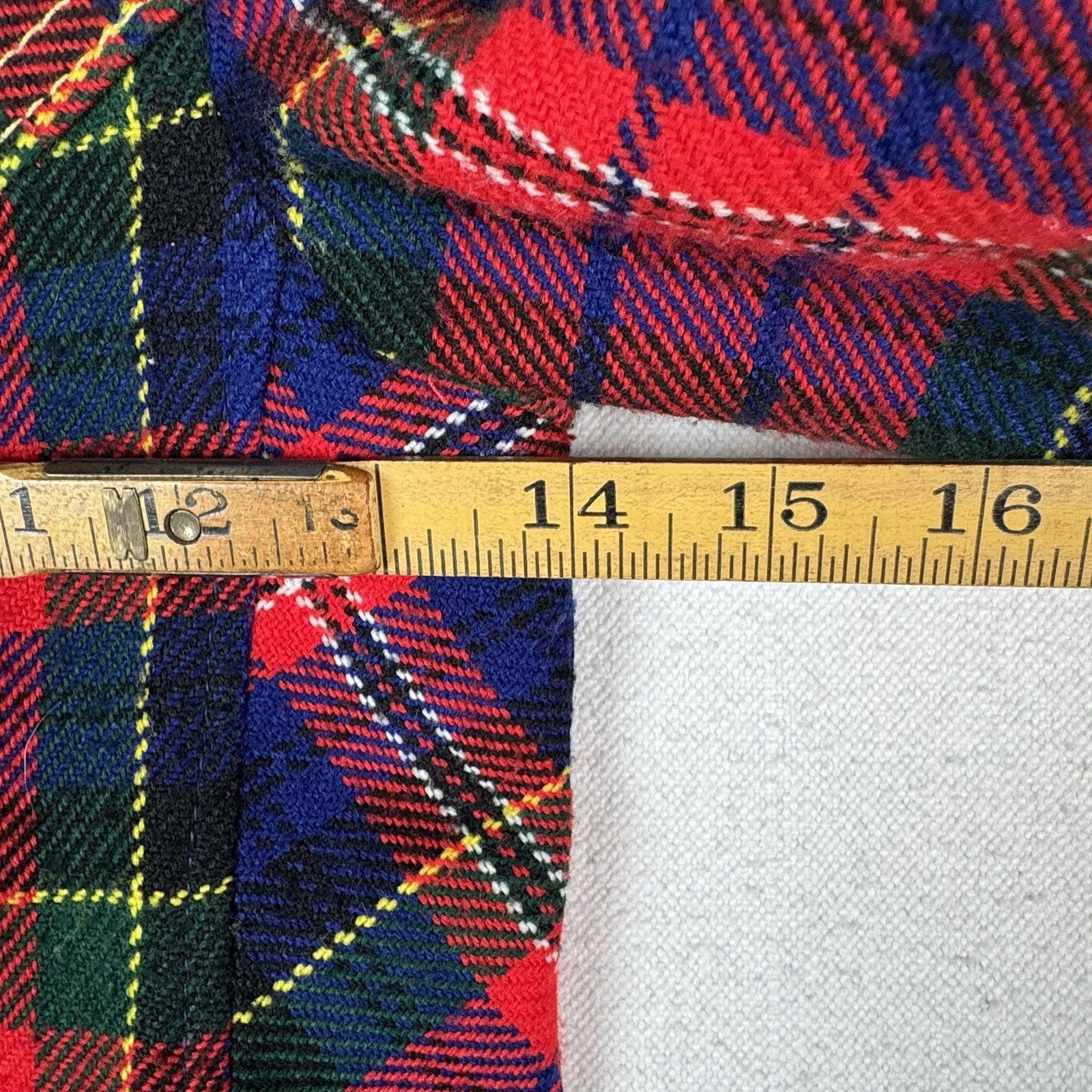 Vintage 60’s 70’s Red Tartan Plaid Car Coat Gold Buttons Made Canada 3T Toddler