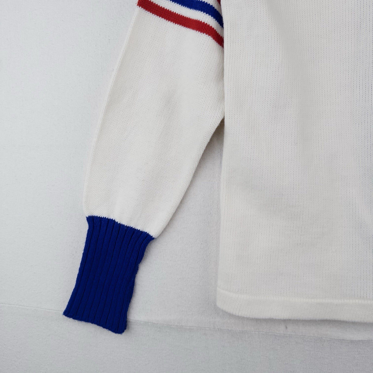 60’s Vtg Champion Letterman Cardigan Sweater Red White Blue 32” Youth M (10-12)