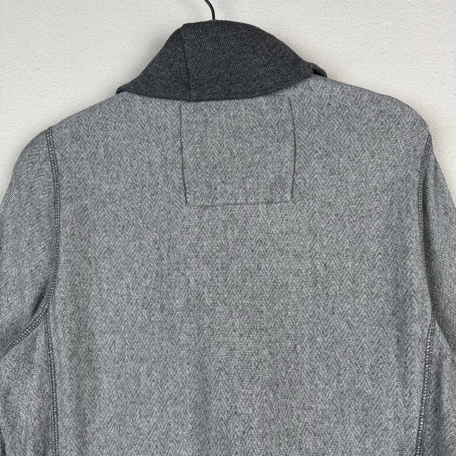 Abercrombie & Fitch Men’s M Gray Shawl Collar Cardigan Sweater Grandpa Style