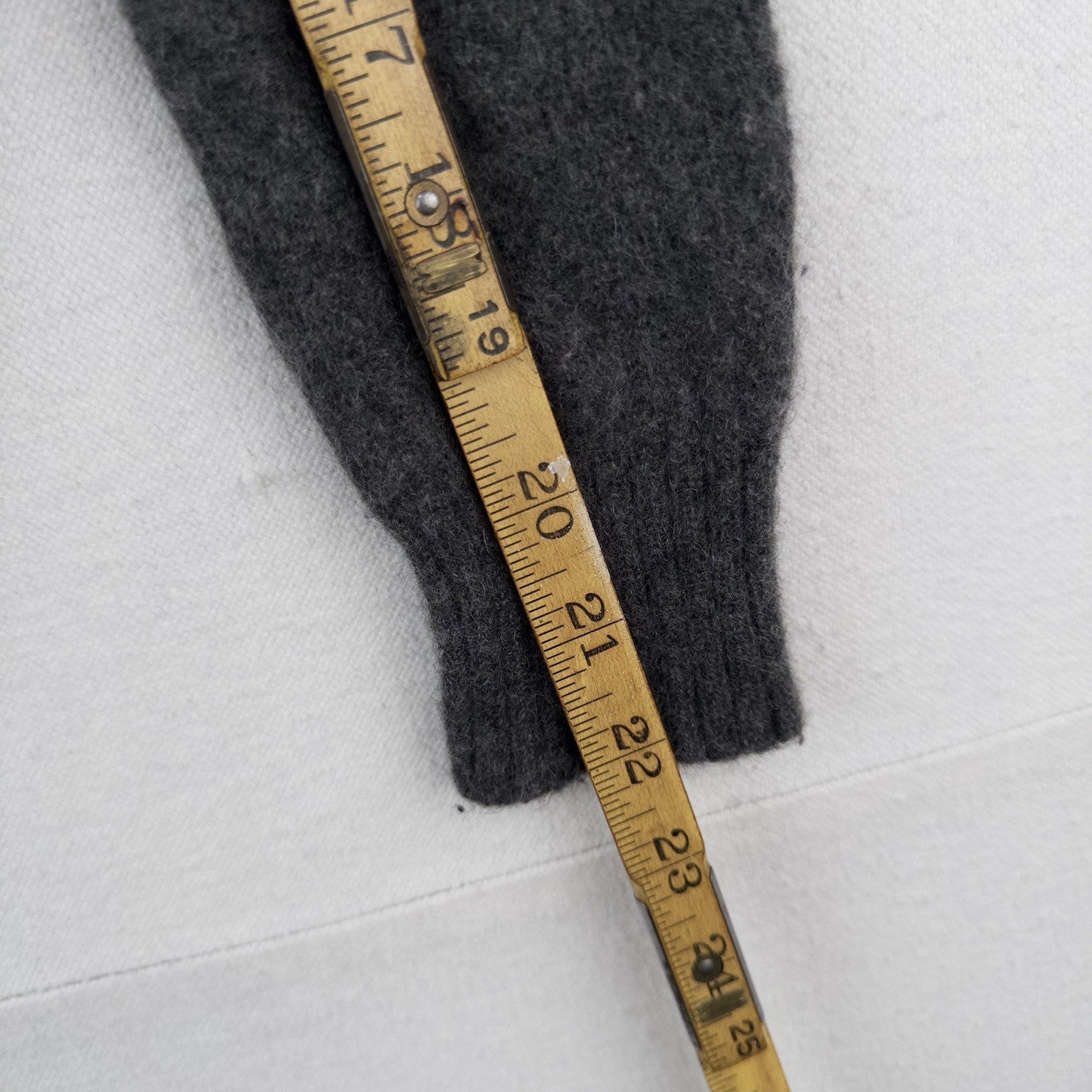 Ralph Lauren Black Label Gray 100% Cashmere Knit 1/4 Zip Sweater *Felted Fits XS