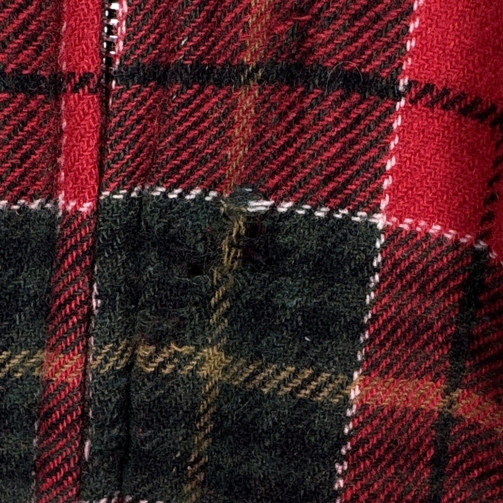 Vintage Wool Buffalo Plaid Chore Jacket Hunting Coat Men’s Medium Red Canada