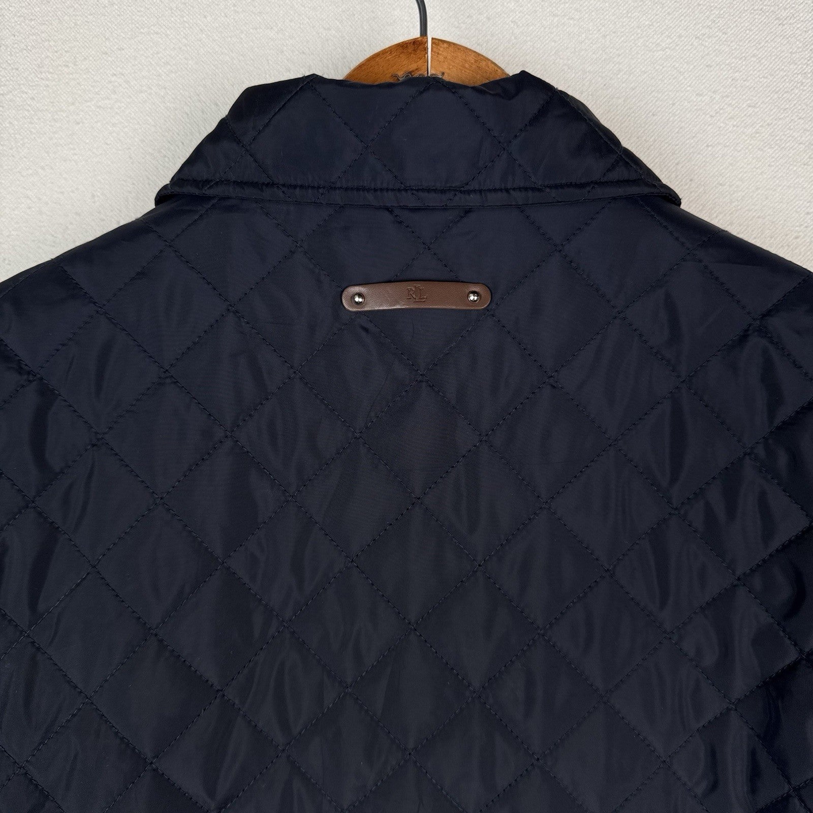 Lauren Ralph Lauren Women's Diamond Quilted Barn Jacket 2XL Black