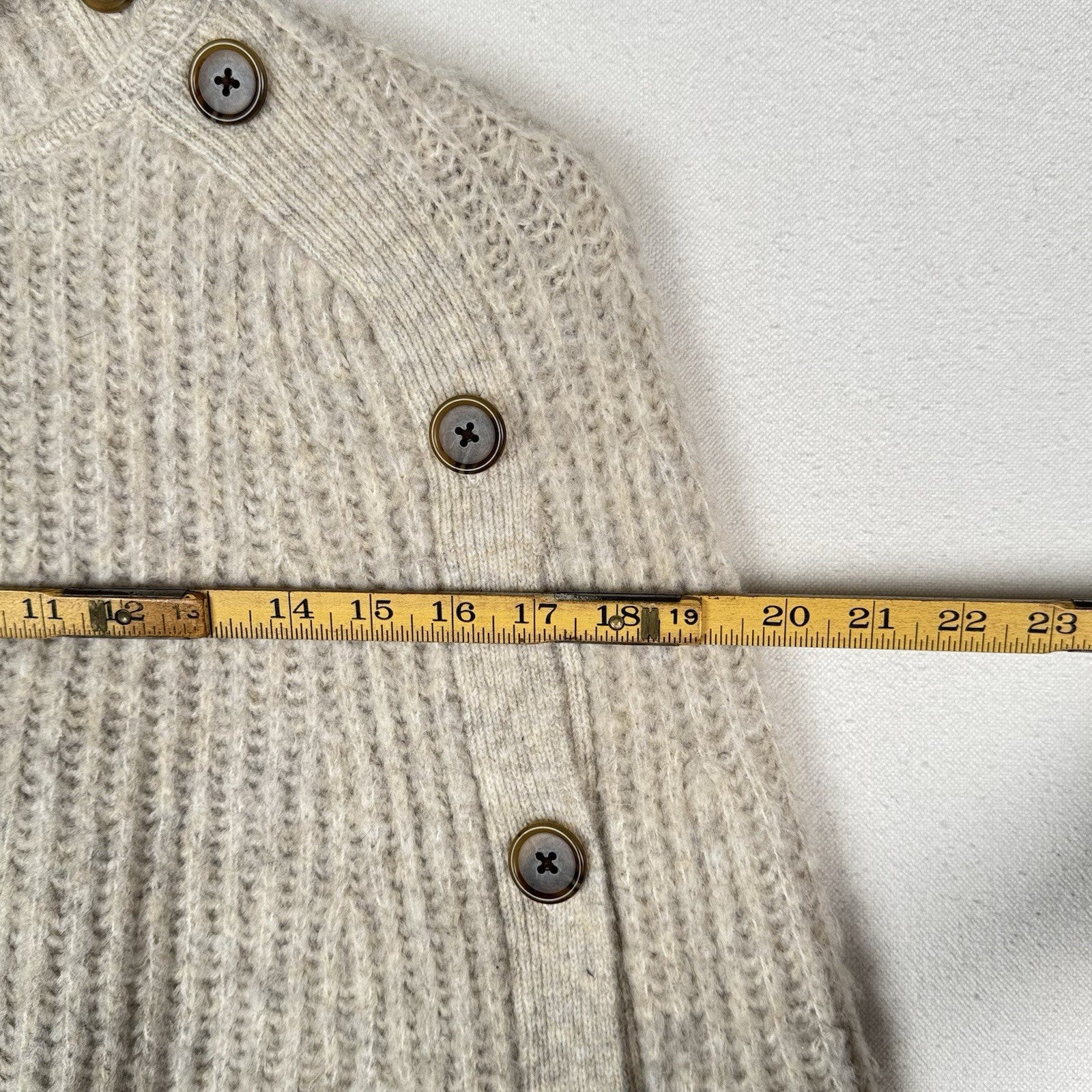 J. Crew Minimalist Wool Blend Convertible Chunky Knit Sweater Poncho Cape S/M