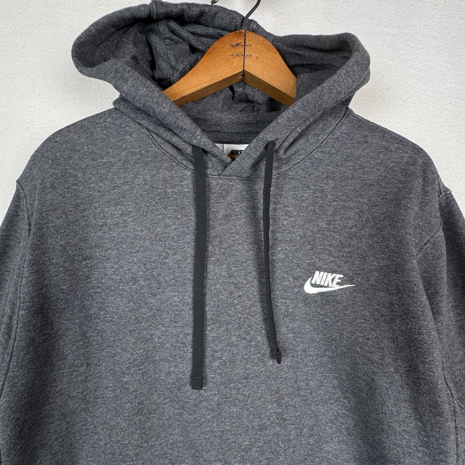 Nike Sportswear Club Dark Gray Fleece Pullover Hoodie Men’s Medium