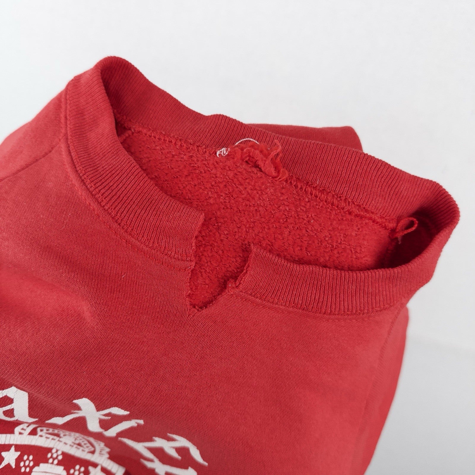 90’s Vtg Alpha Xi Epsilon Sweatshirt Red Crewneck Men’s M *Cut Collar/Side Hems