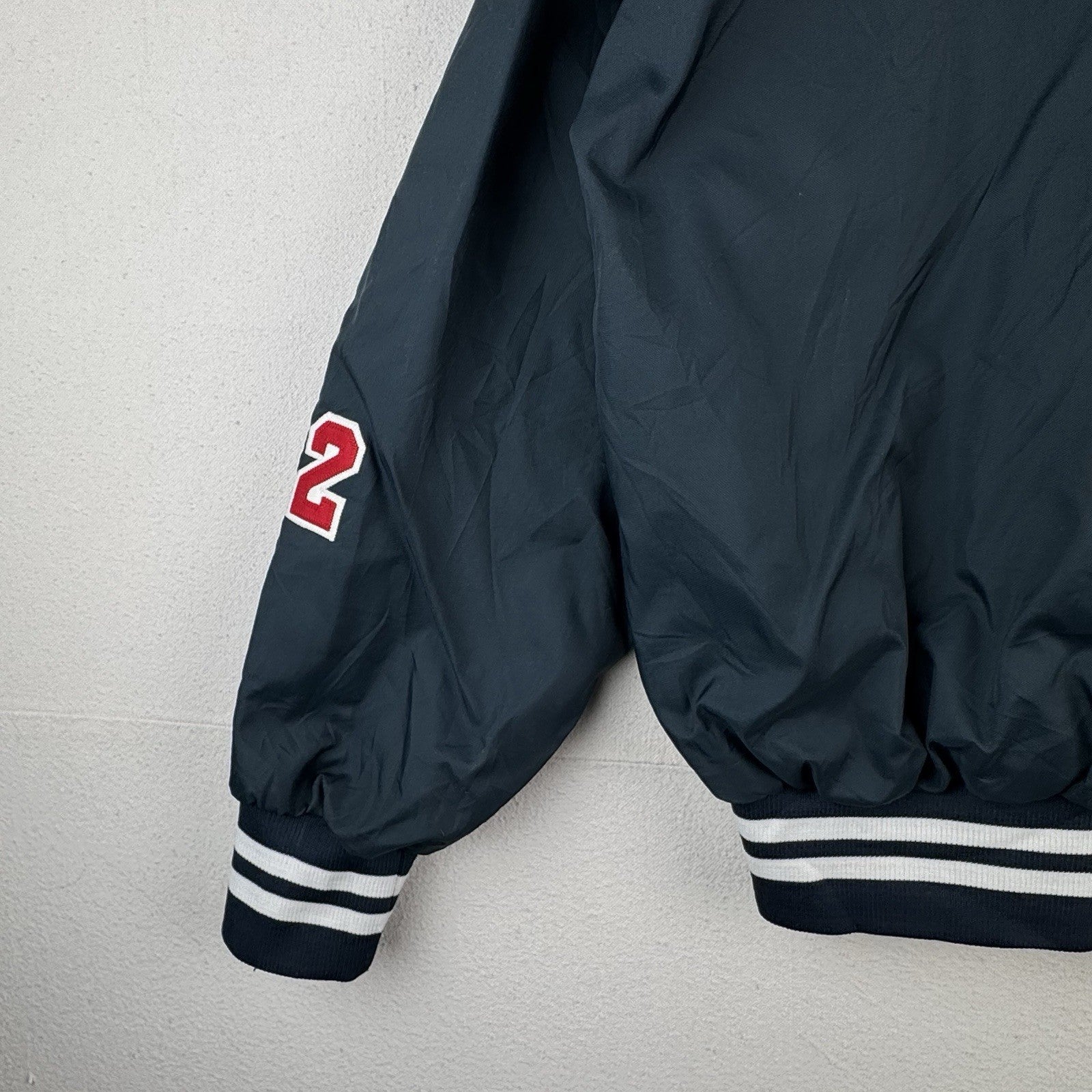 USA Baseball Player Pullover Windbreaker Jacket XL 46-48 Blue #22