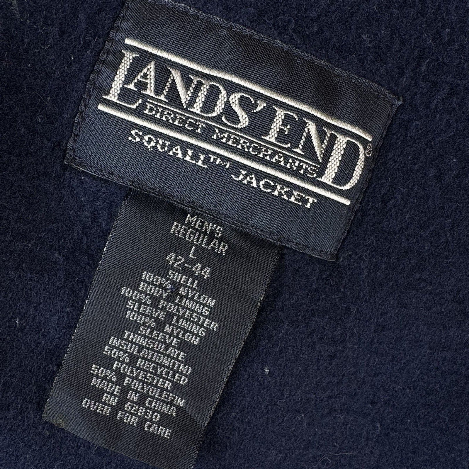 Lands End Squall Jacket United States Postal Service USPS Red Mens Size Large