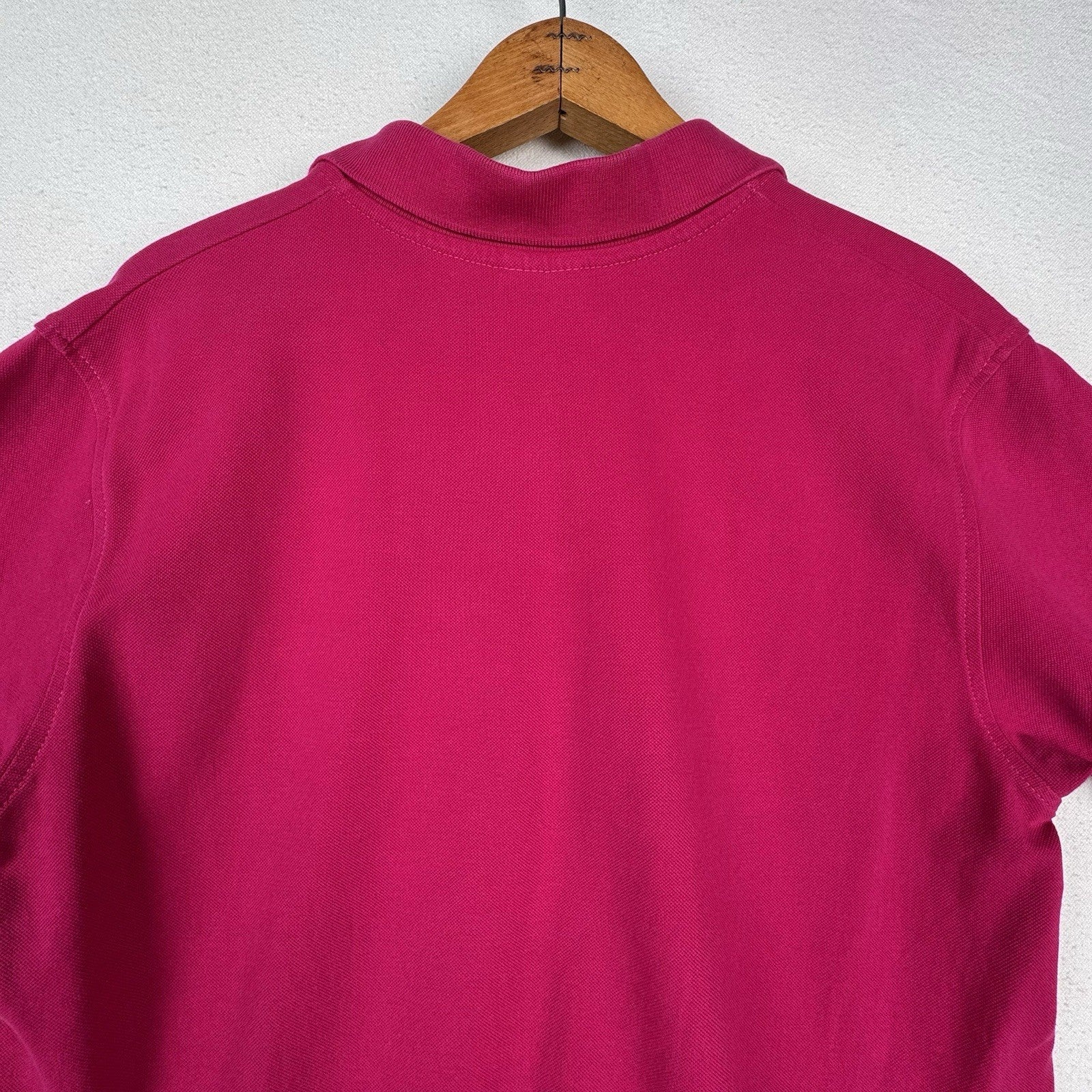 Lacoste Polo Shirt Men's 2XL Pink Classic Fit Embroidered Logo Tennis Preppy