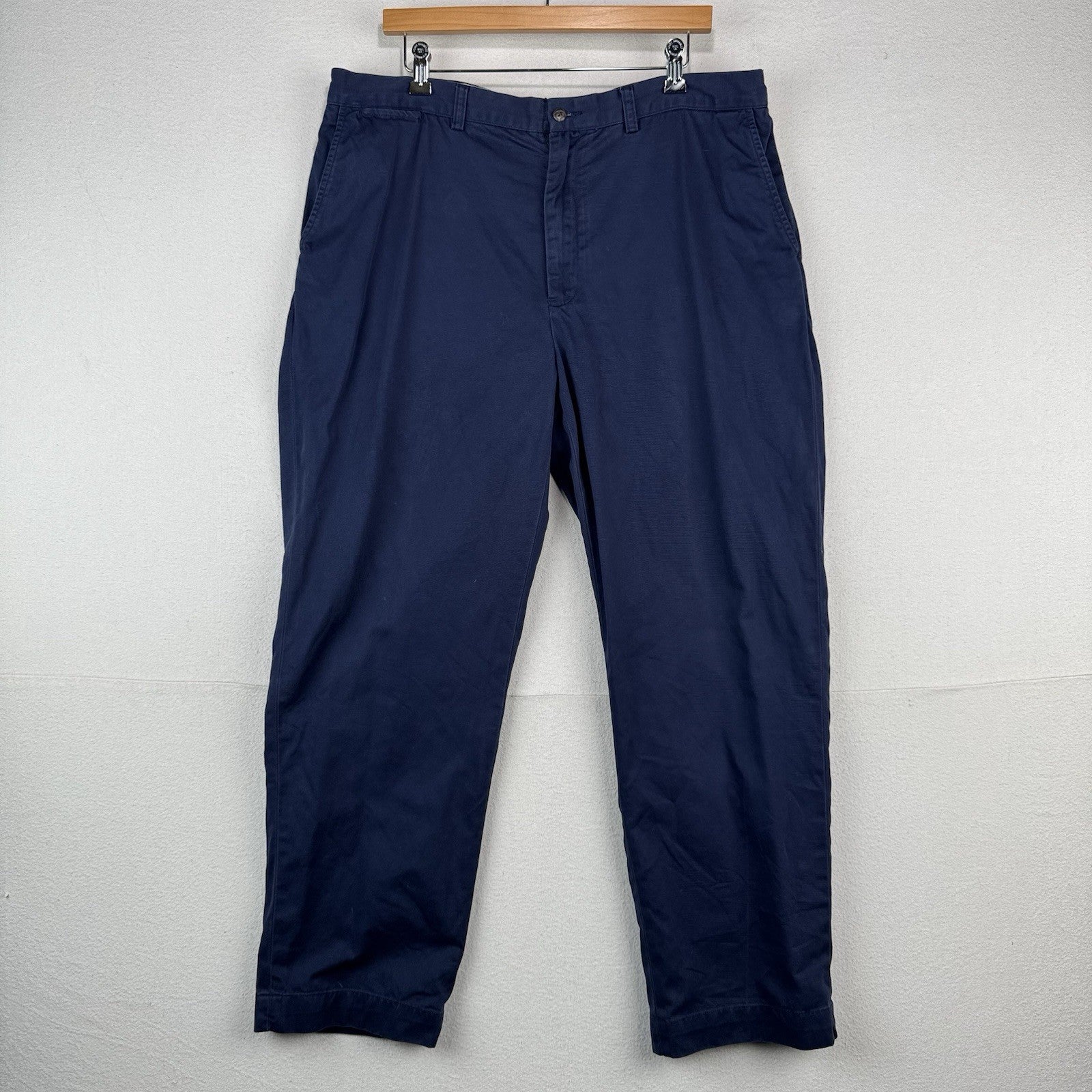 Polo Ralph Lauren Prospect Pant Mens 38x30 Navy Blue Cotton Chino Straight Leg