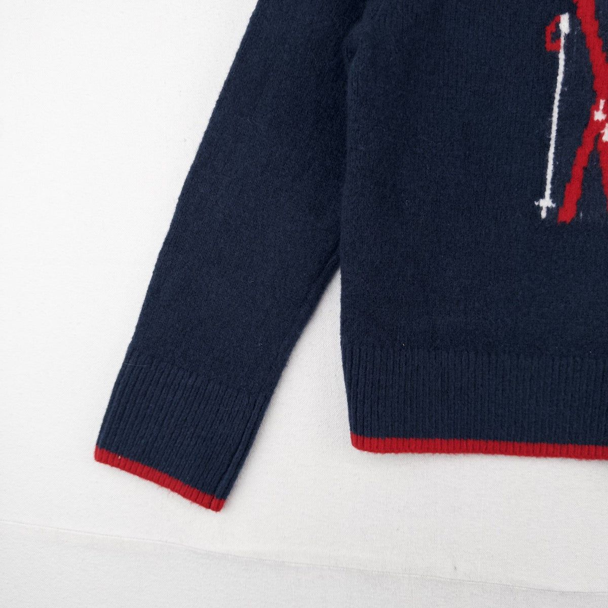 Abercrombie & Fitch Madeline Sweater Crew Neck Ski Park City Utah Blue XS