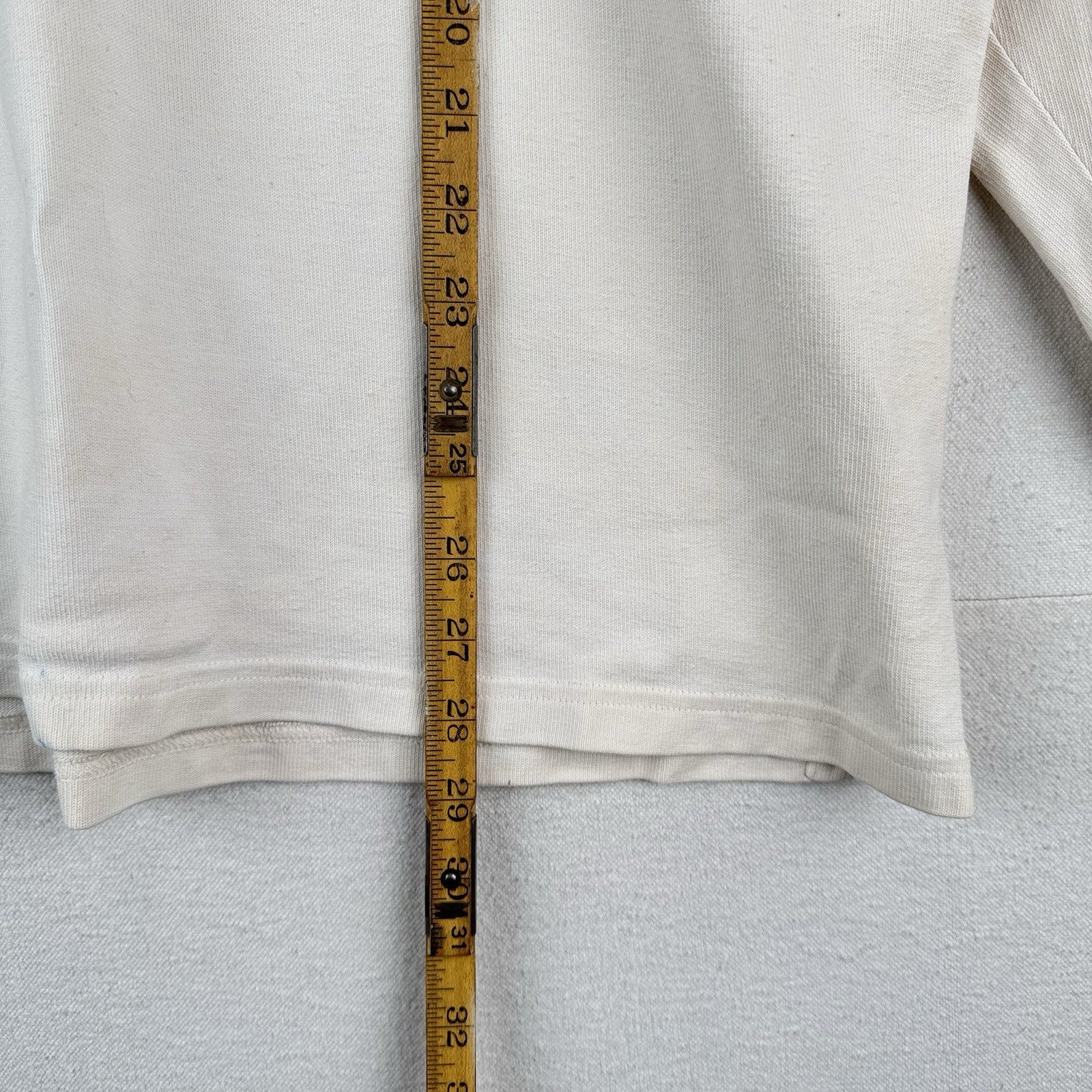 90’s Vtg Polo Ralph Lauren Shirt Men’s M Ink Splatter Rugby White Denim Collar