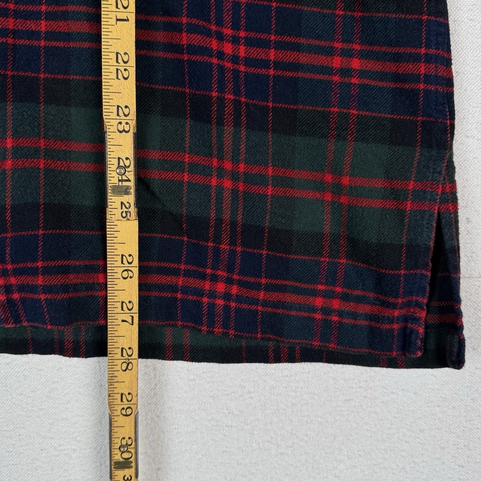 Vtg Ralph Lauren Polo Sport Tartan Plaid Flannel Ski Camp Work Shirt Mens Size M