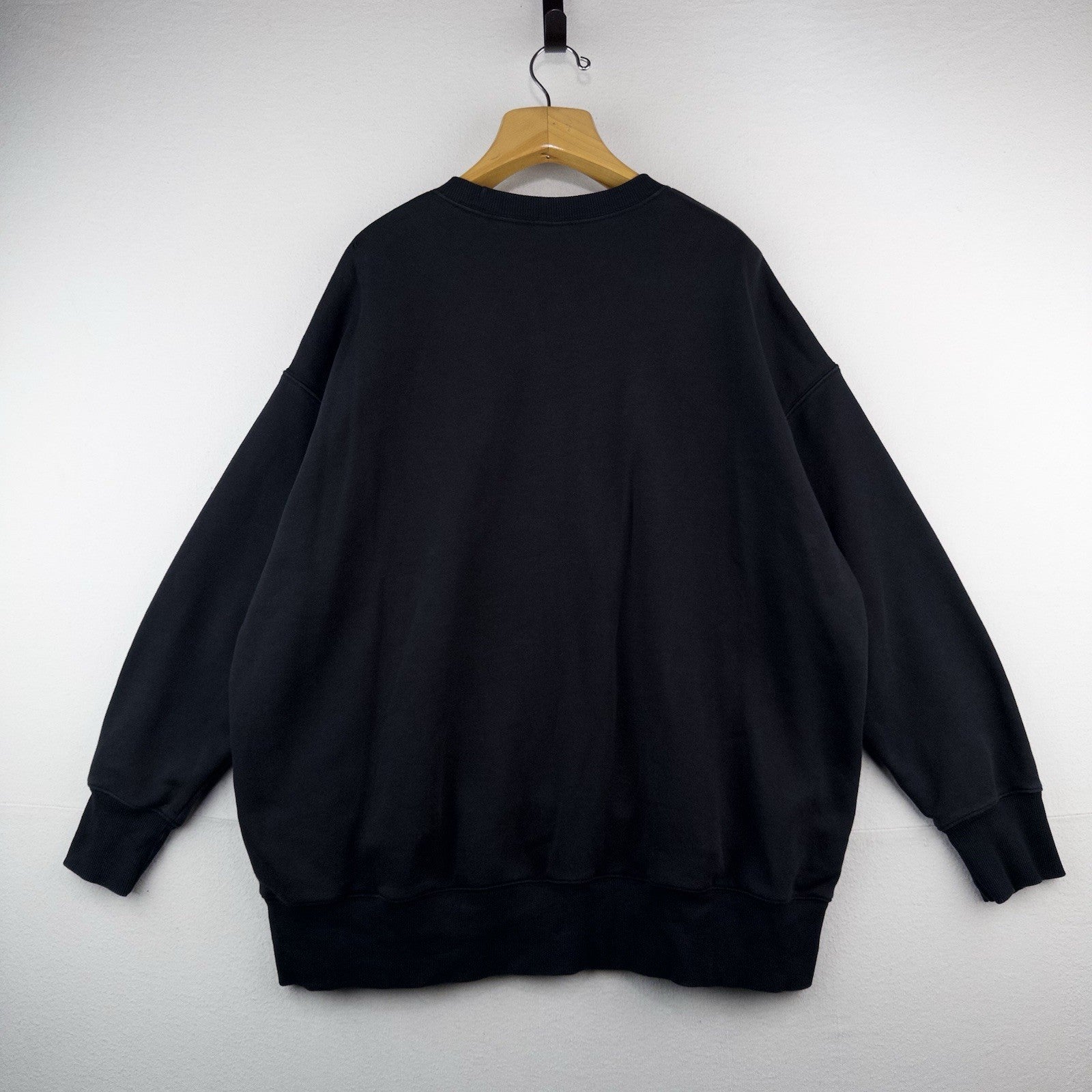 Nike Club Fleece Crewneck Center Check Sweatshirt Men’s 2XL Black Pullover