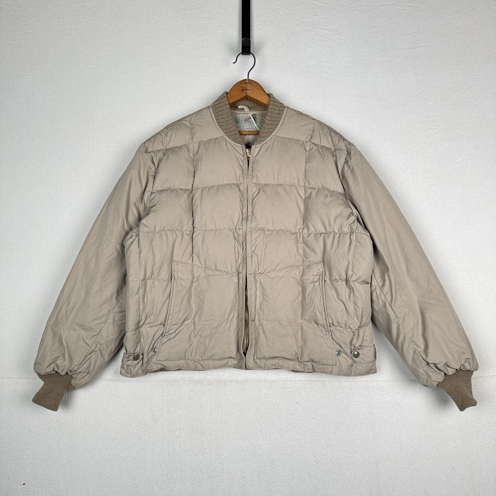 50-60’s Comfy Seattle Quilt Vintage Down Insulated Water Repellent Medium Jacket