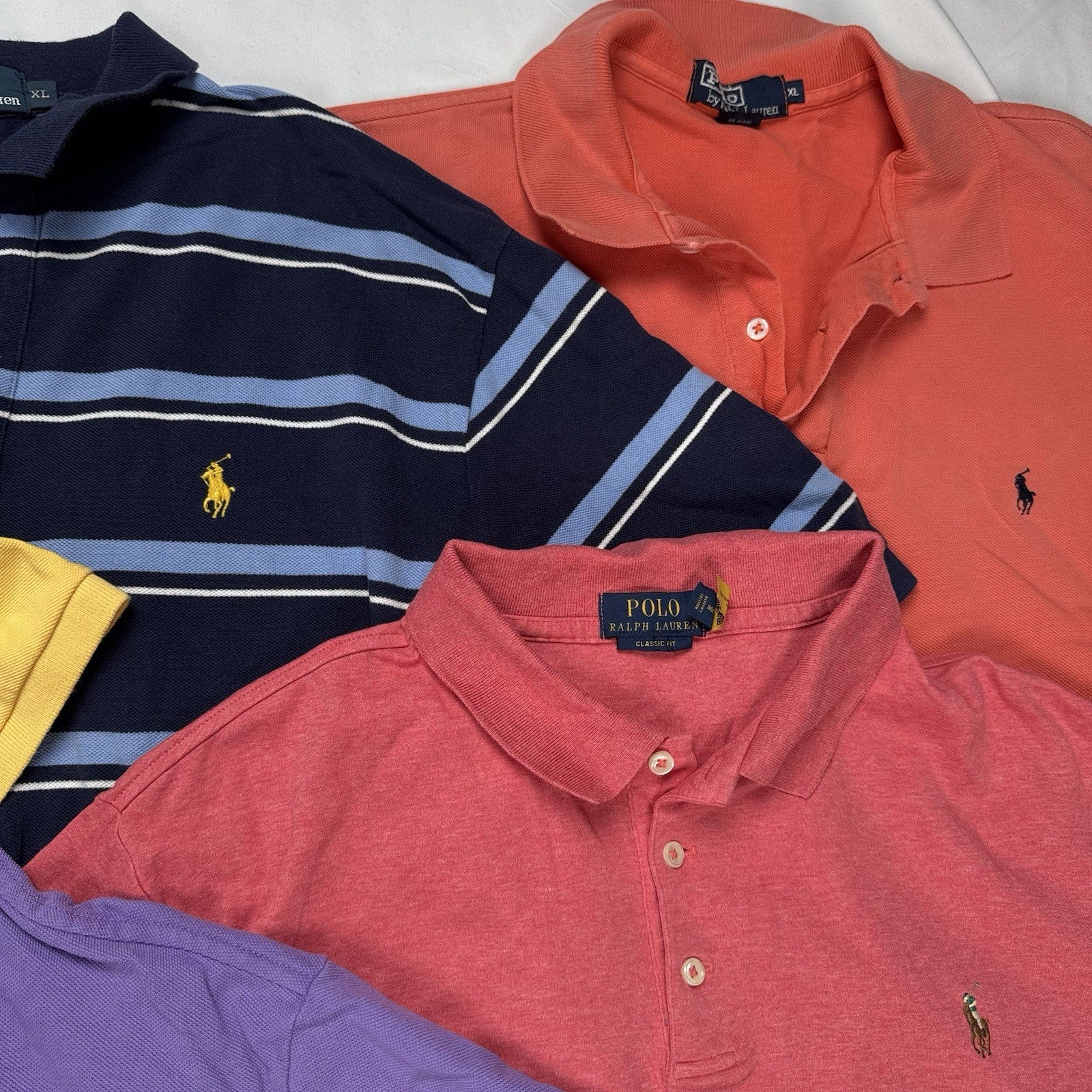 Lot of 10 Polo Ralph Lauren Short Sleeve Shirts Wholesale Box XL, 2XL, 2XB, 2XLT