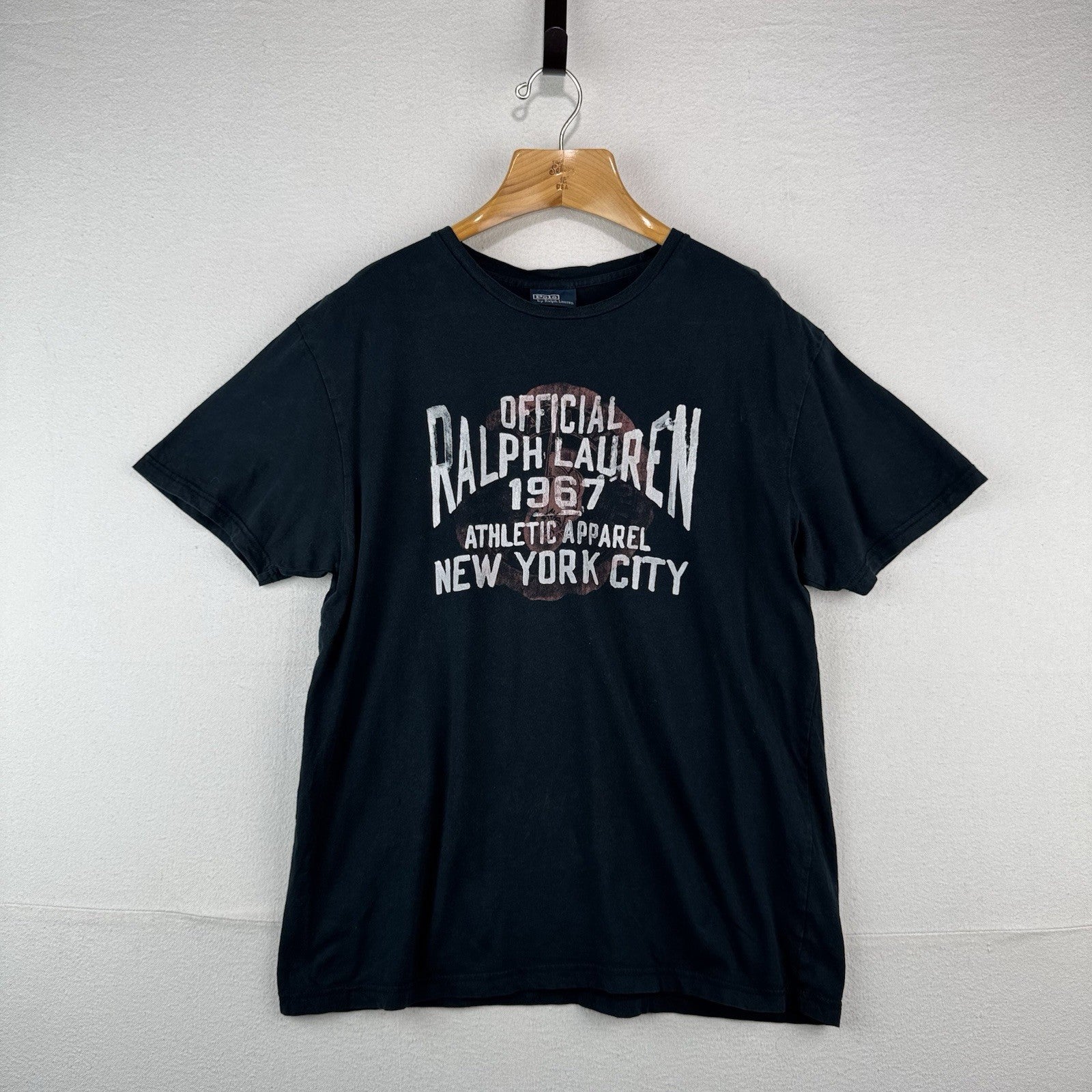 Vintage Polo Ralph Lauren 1967 New York City Athletic Apparel Mens Large Black