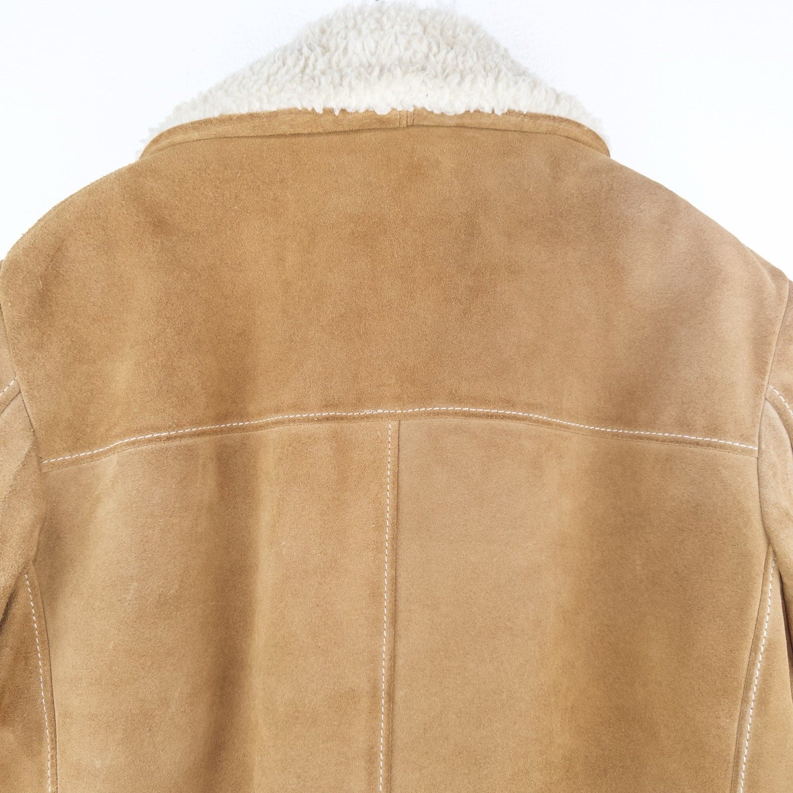 70’s Vtg Towncraft Shearling Suede Jacket Men’s Western Ranch Sheepskin 46R USA