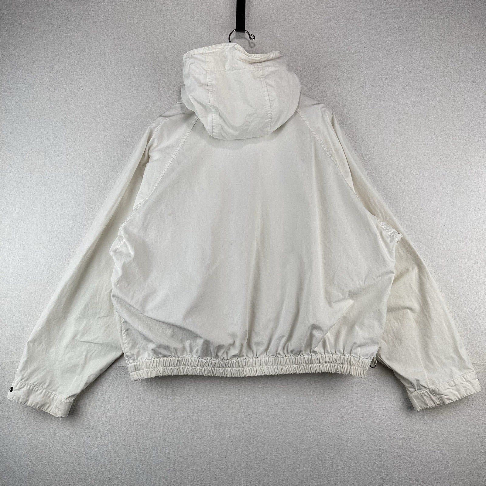 90’s Vintage Polo Ralph Lauren Regatta Jacket Men's XL Cotton Cream Utility Hood