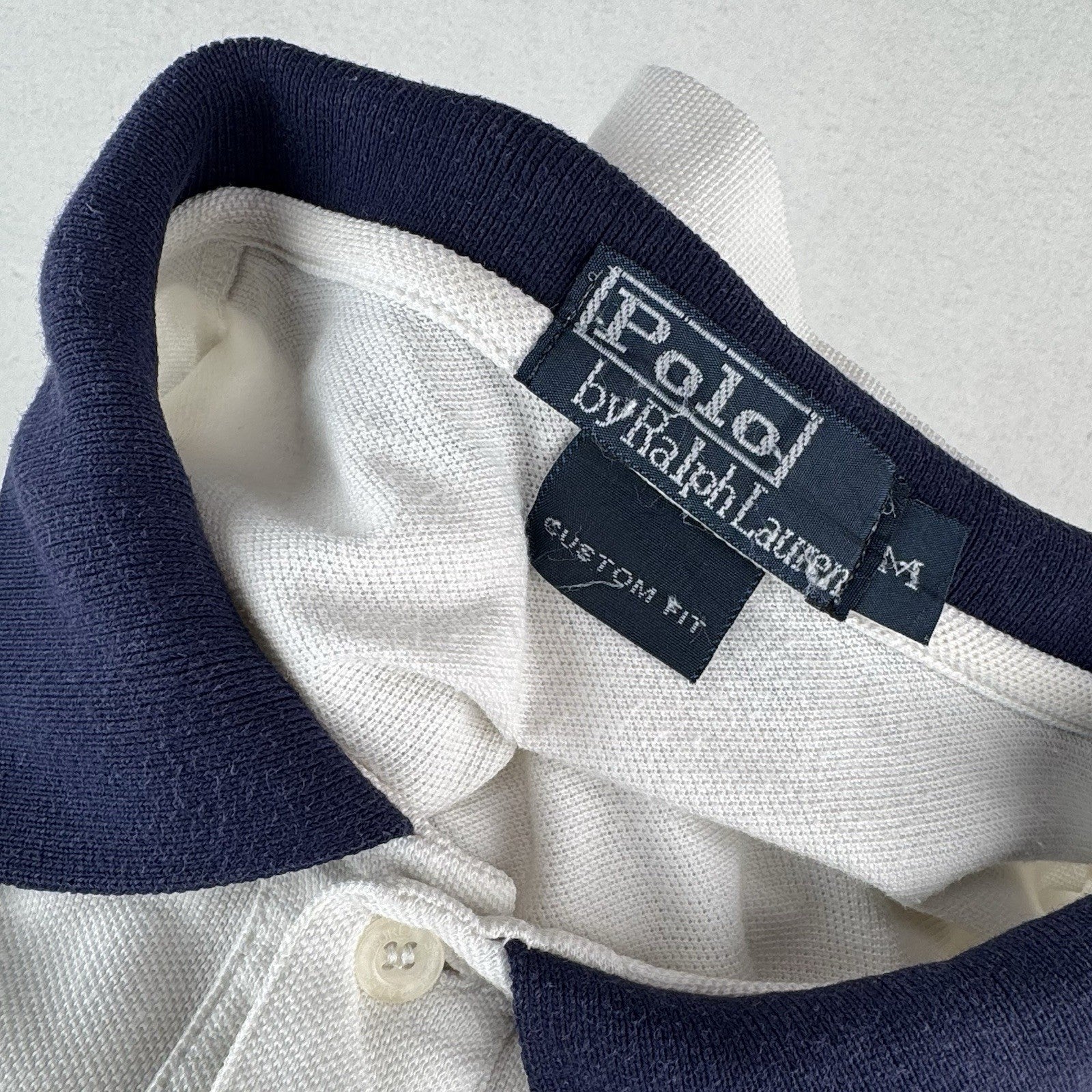 Polo Ralph Lauren Circa 2010 Custom Fit Cotton Mesh Cricket Polo Shirt Size M