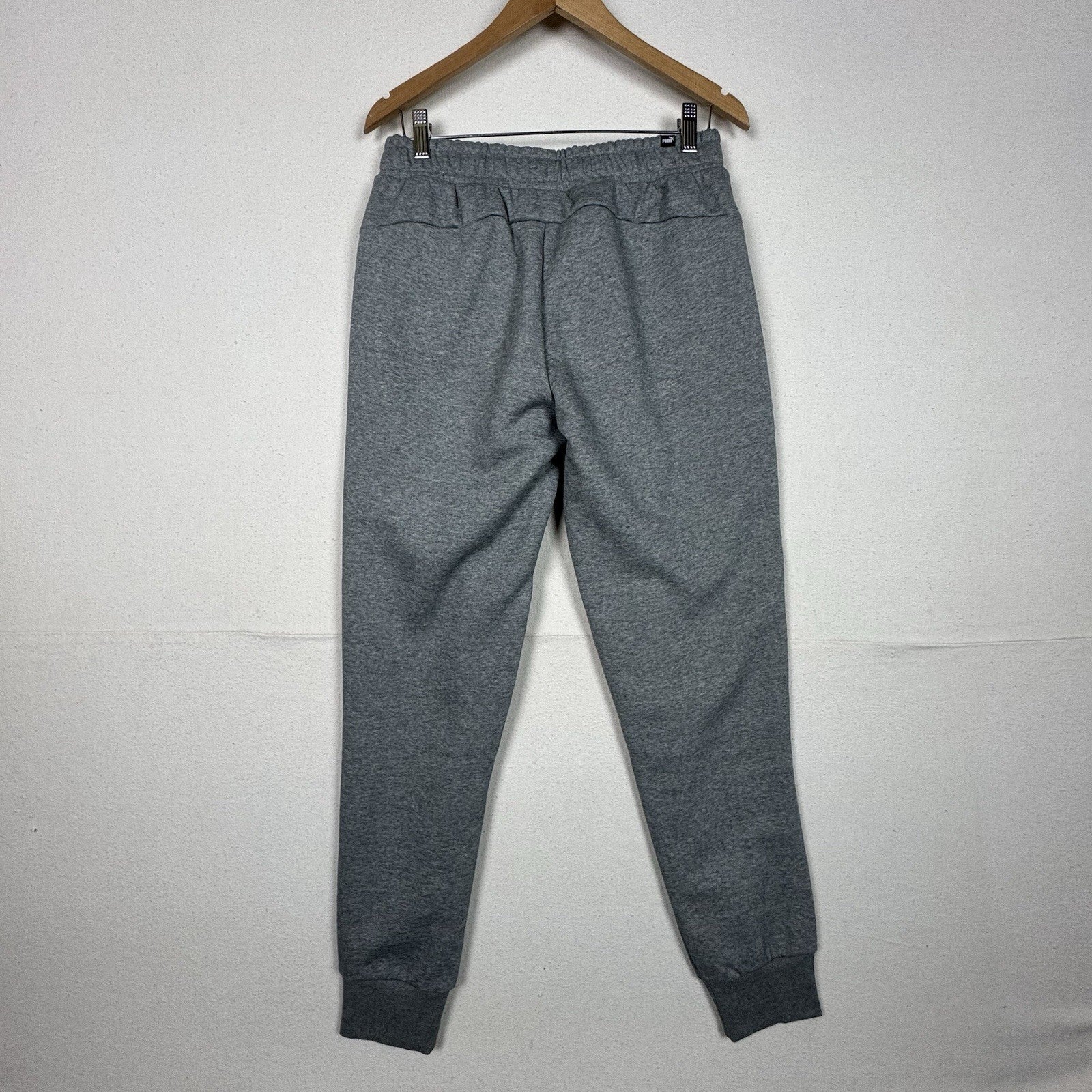 Puma Essential Embroidery Logo Sweat Hoodie + Matching Pants Tracksuits Gray M