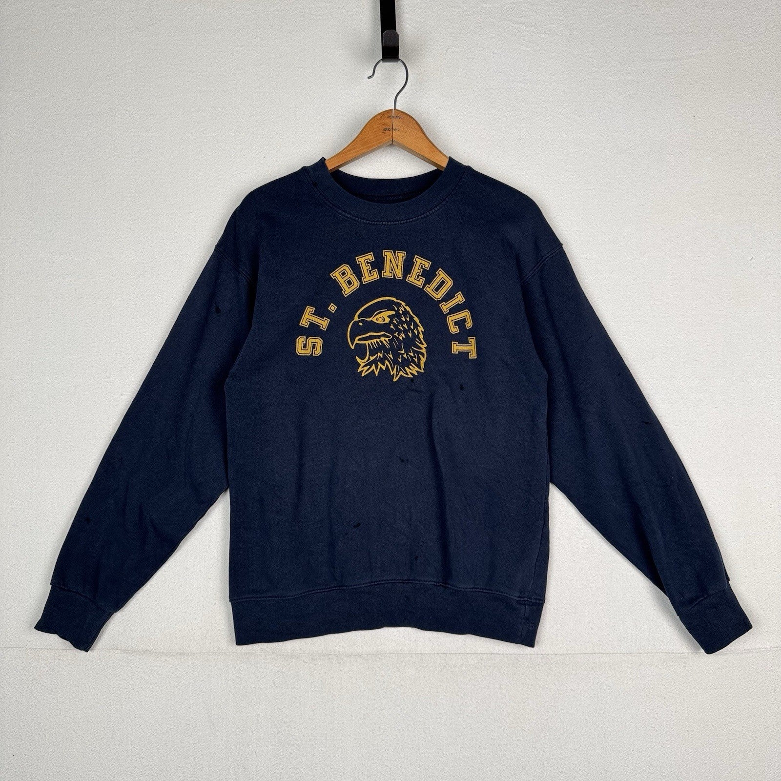 Vintage  St.  Benedict Eagles Crewneck Sweatshirt Men’s Small Blue *Distressed