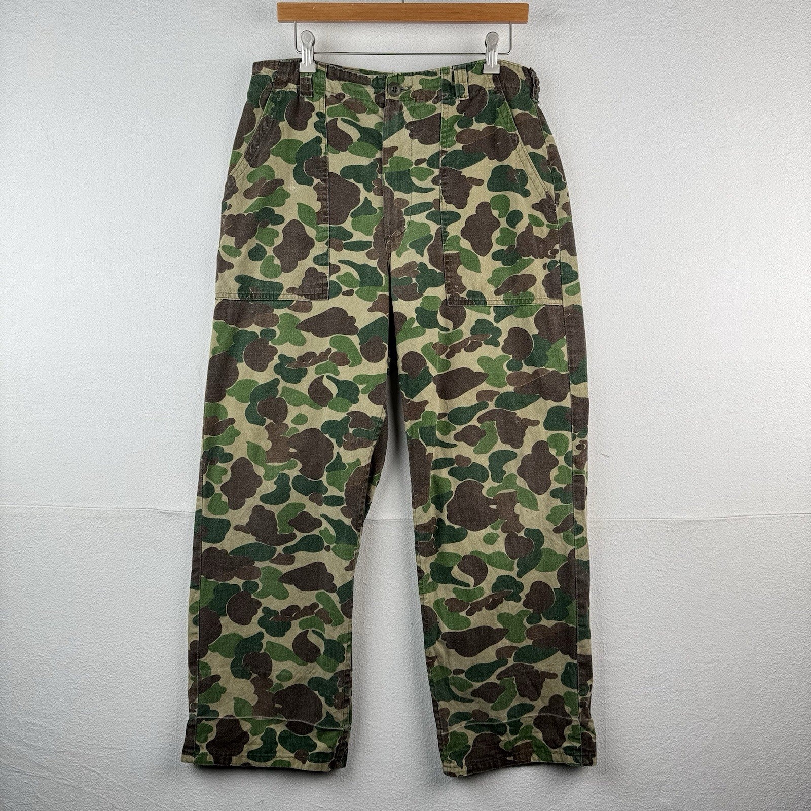 70’s Vtg Ranger Vietnam Duck Camo Hunting Pants Men’s M Fits 32x27